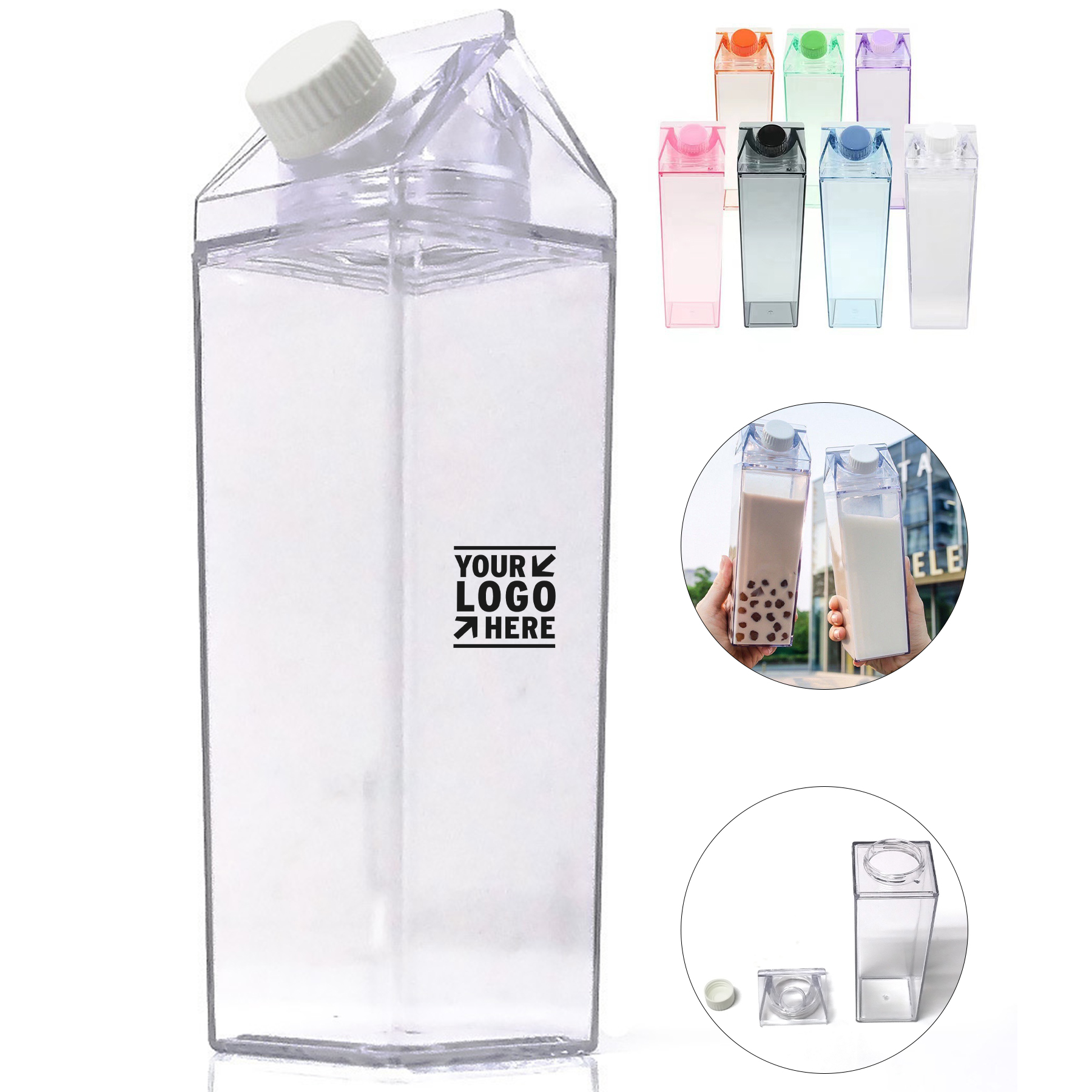 Clear Plastic Beverage Container
