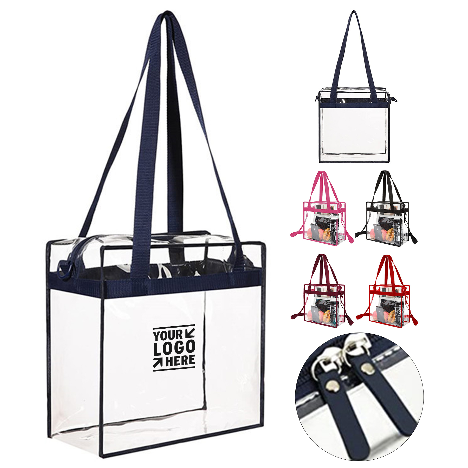 Transparent Zippered Carryall