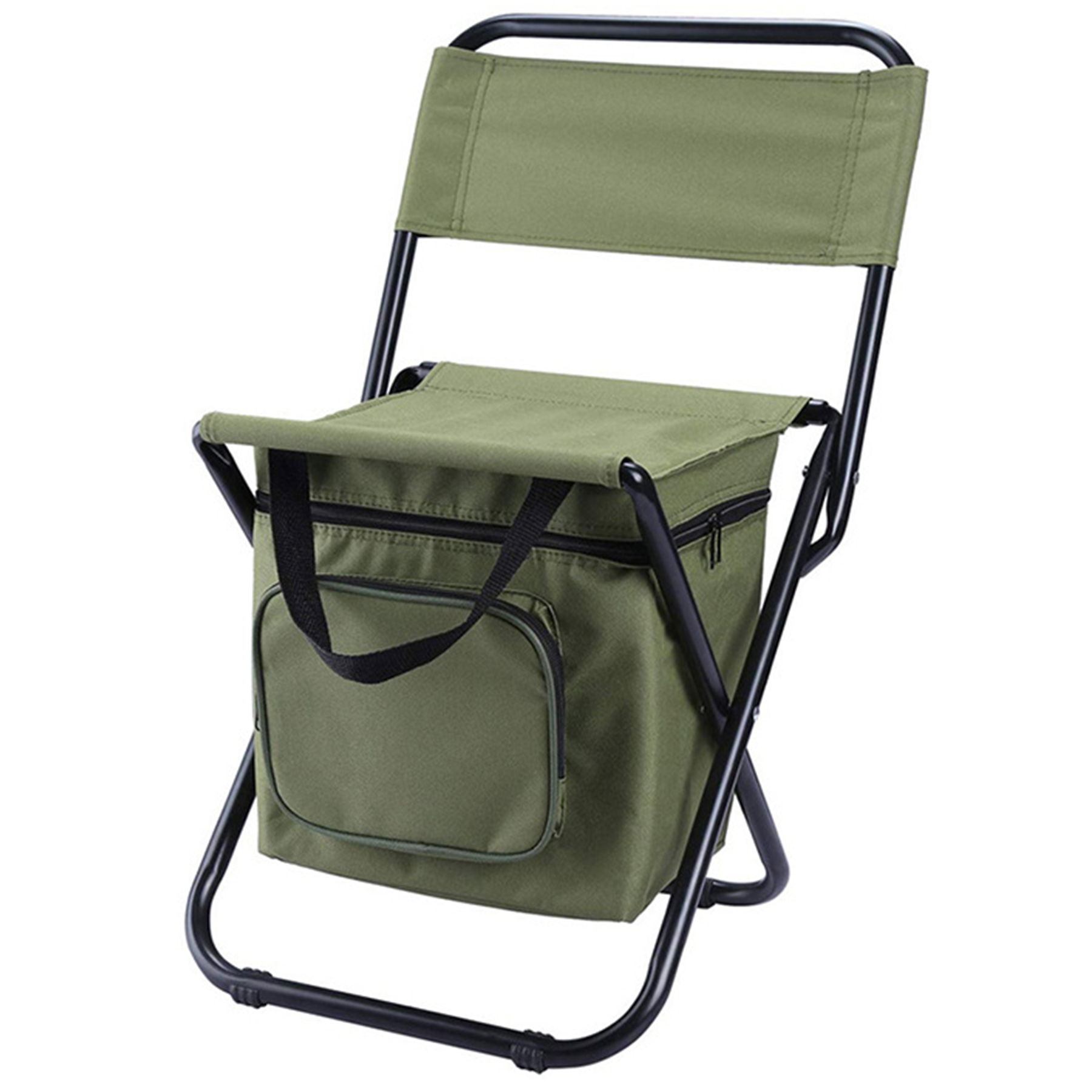 Compact Outdoor Folding Chair with Insulated Storage 2