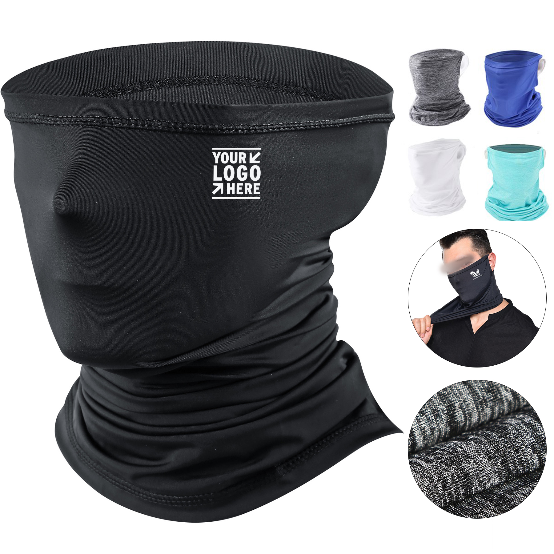 Versatile Outdoor Neck Scarf with Sun Protection