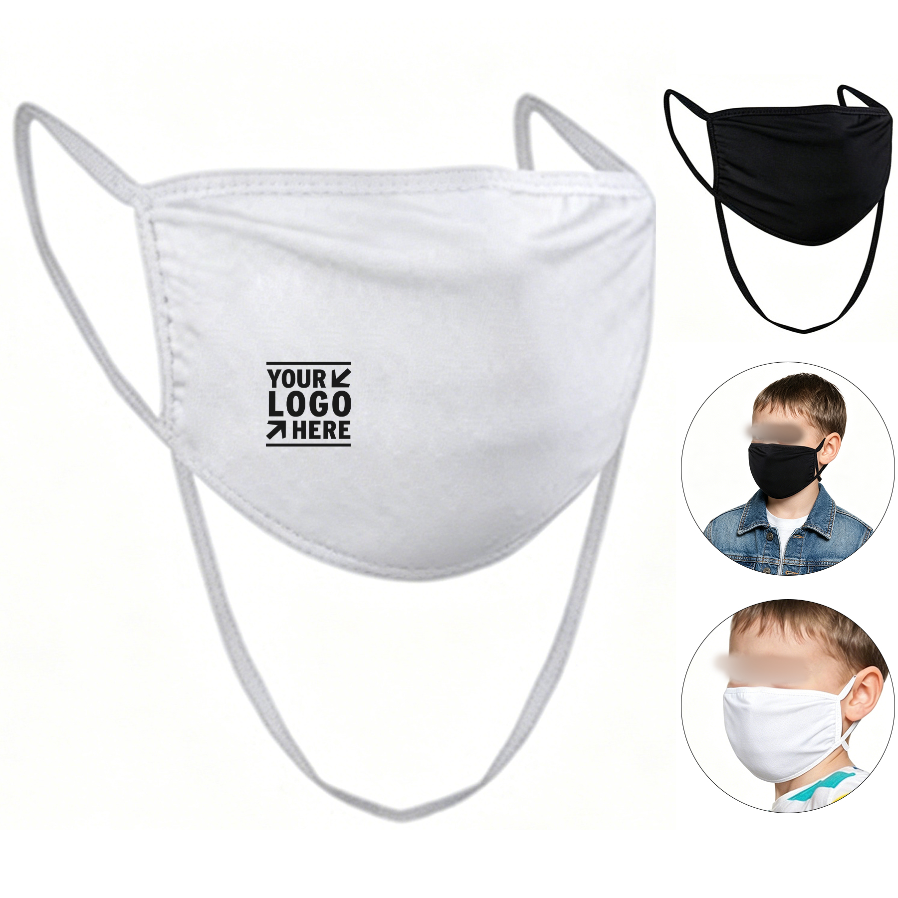 Children's Adjustable Fabric Face Covering