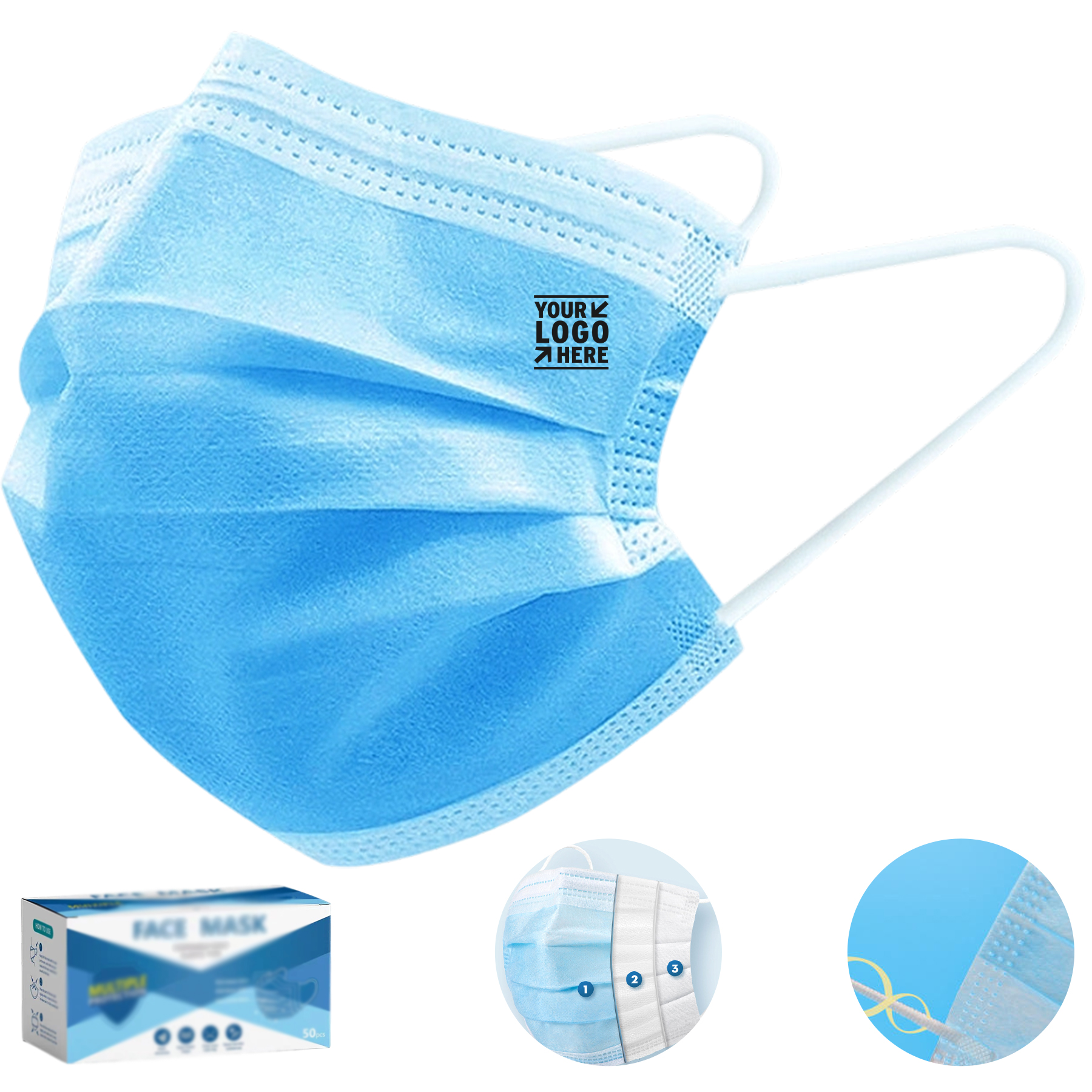 Tie-On Disposable Face Covering