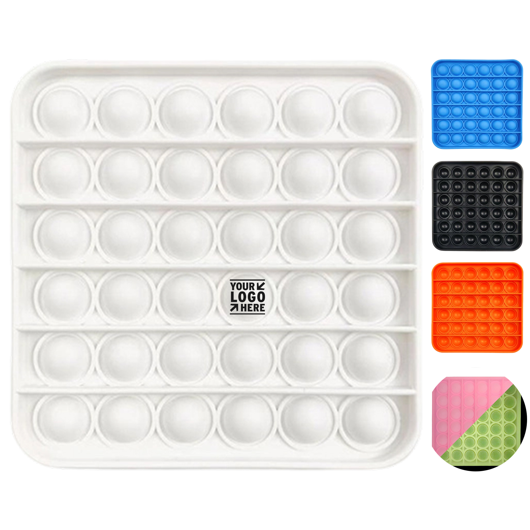 Luminous Square Sensory Bubble Toy