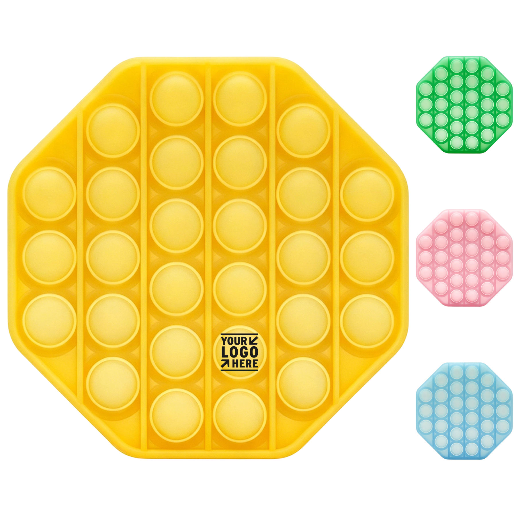 Glowing Octagon Sensory Bubble Toy