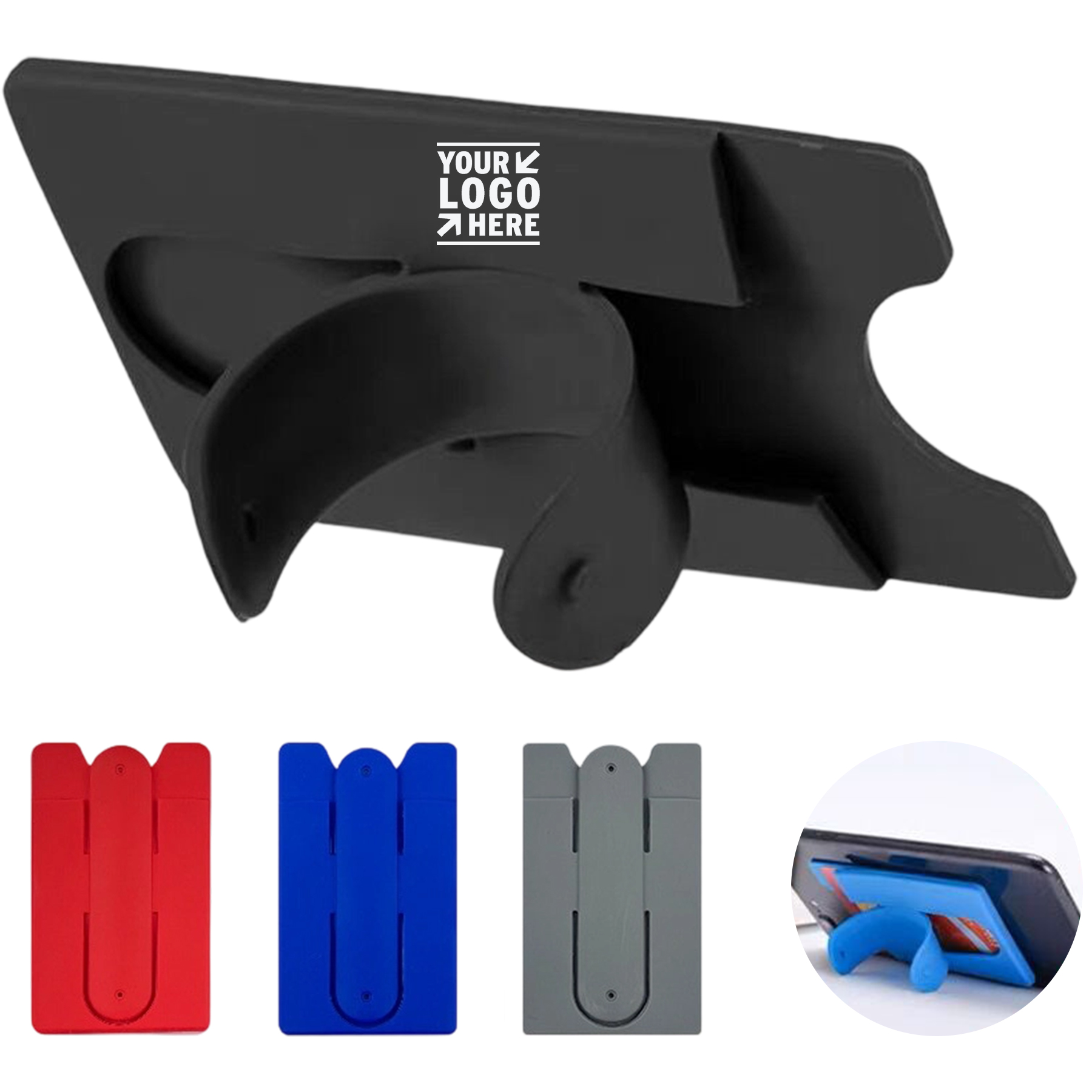 Flexible Phone Grip with Stand