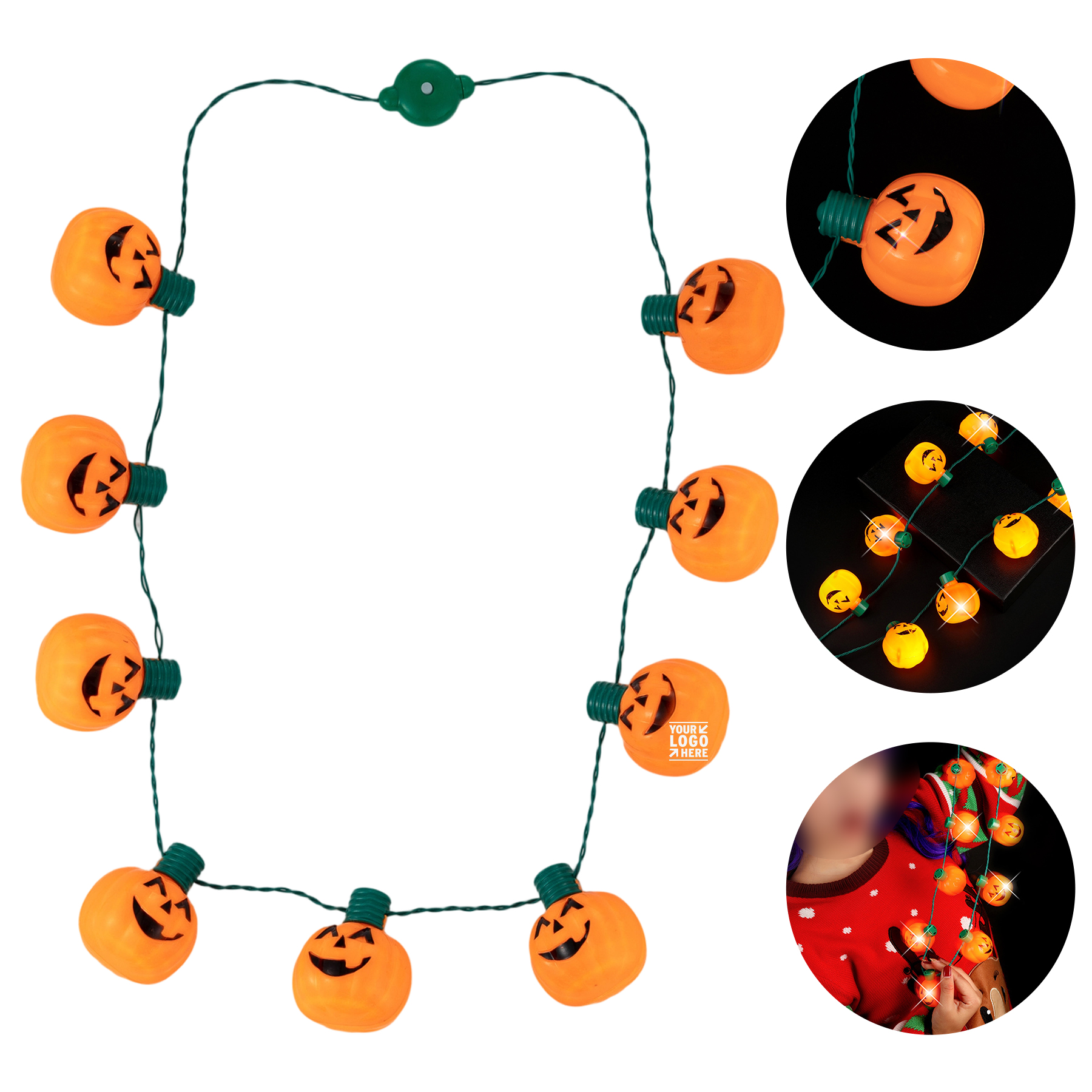 Glowing Pumpkin Pendant
