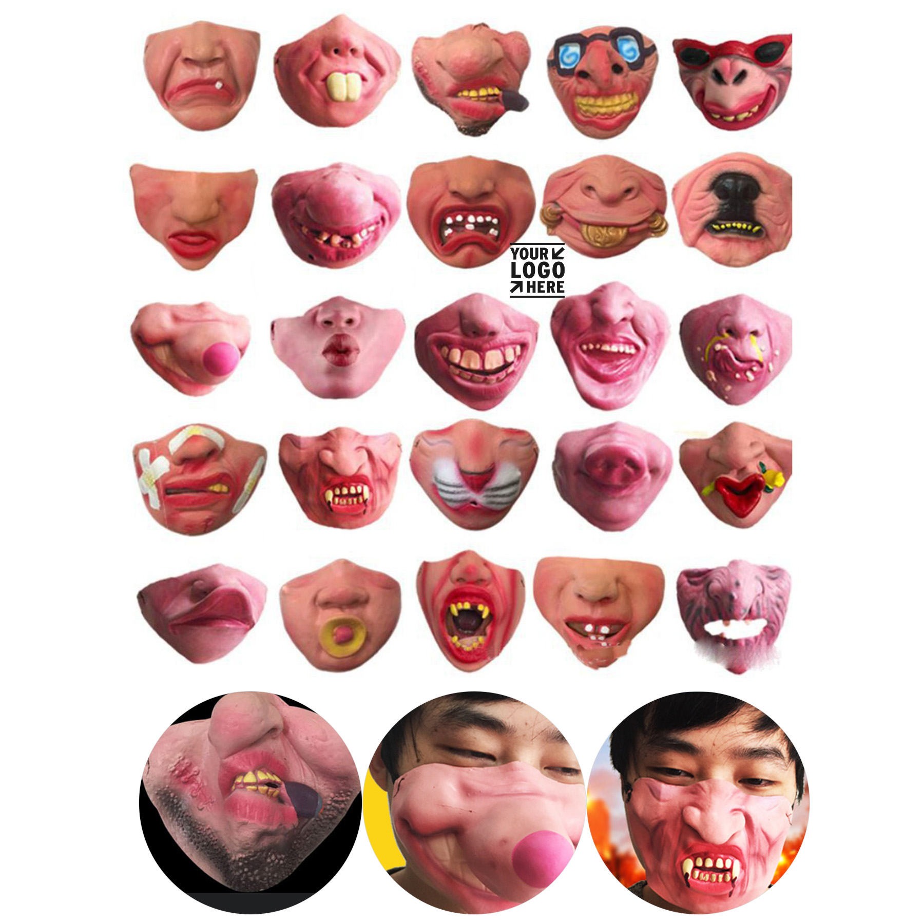 Playful Expression Face Cover