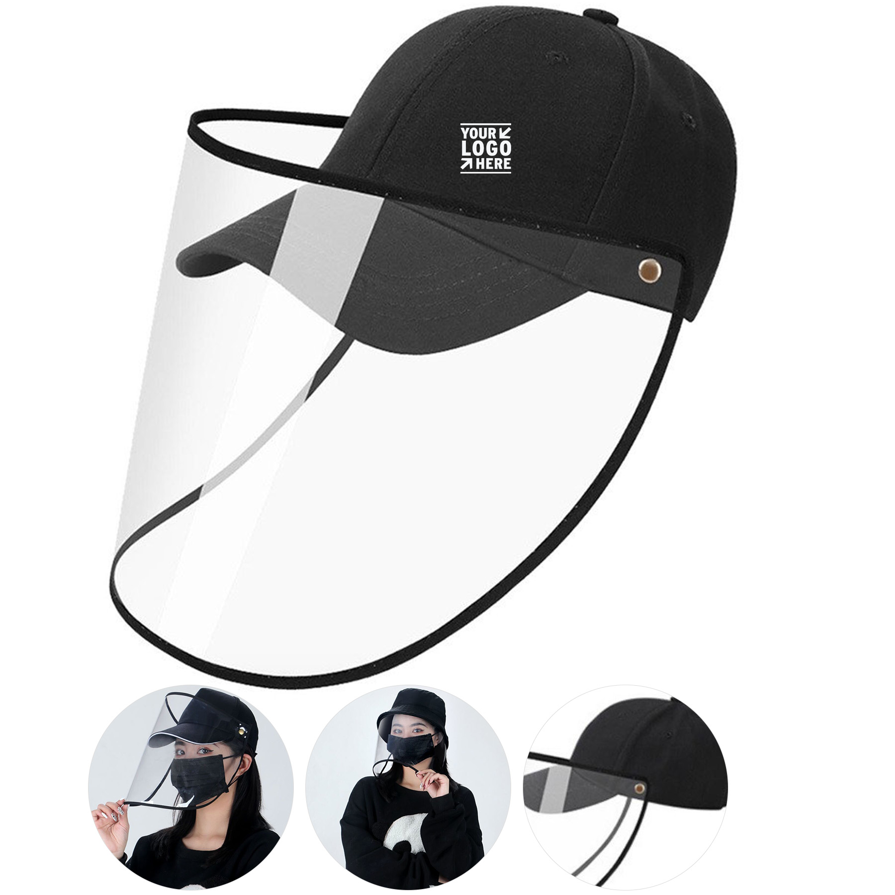 Protective Face Shield Hat