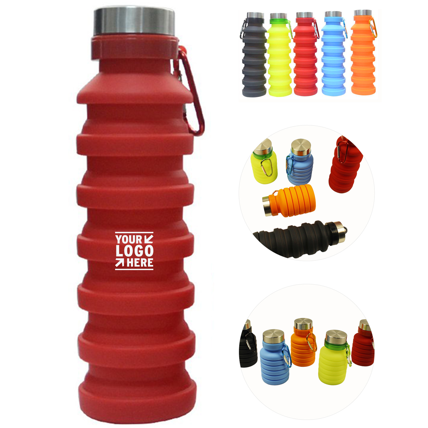 Portable Foldable Silicone Drink Container