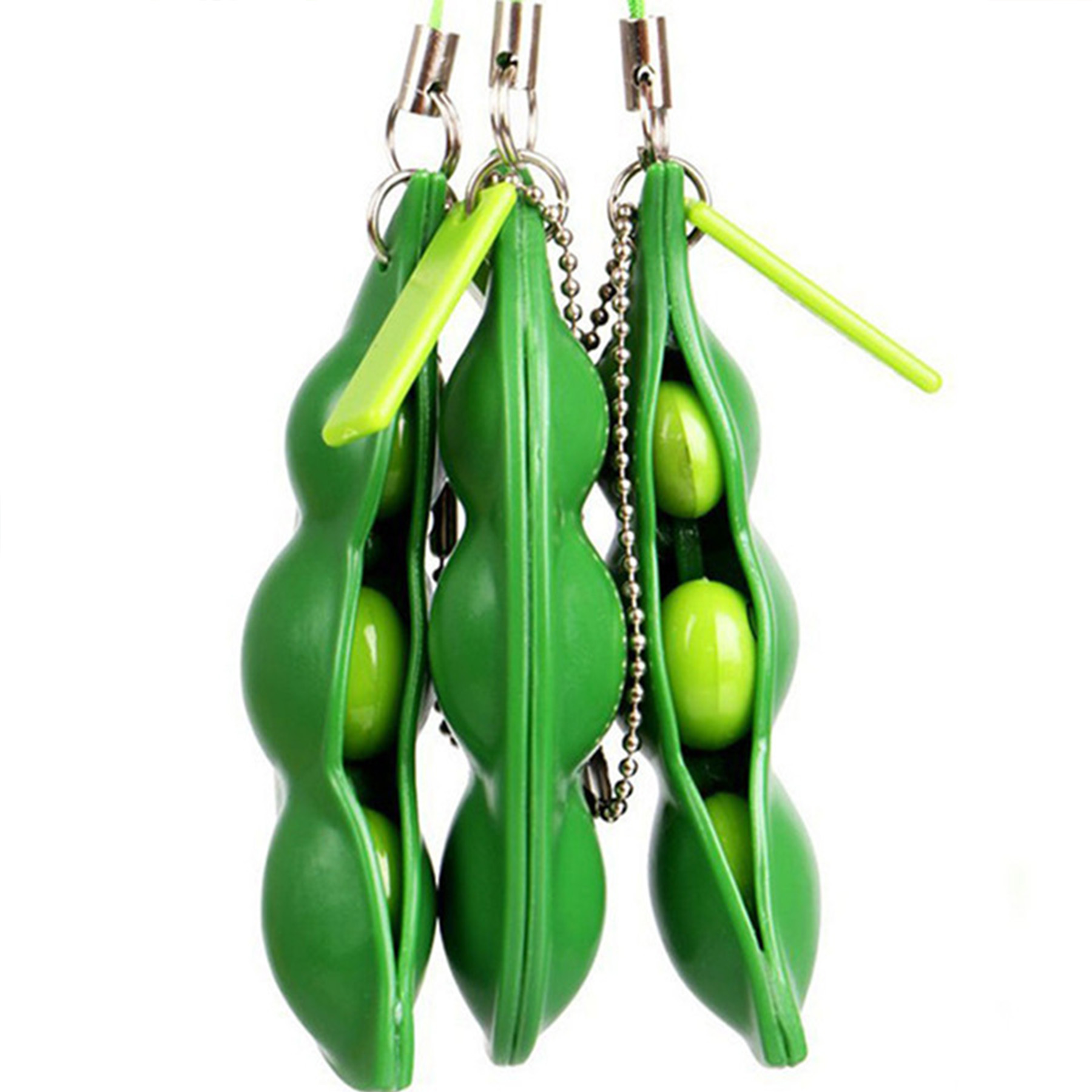 Squeeze Bean Stress Reliever Keychain 2