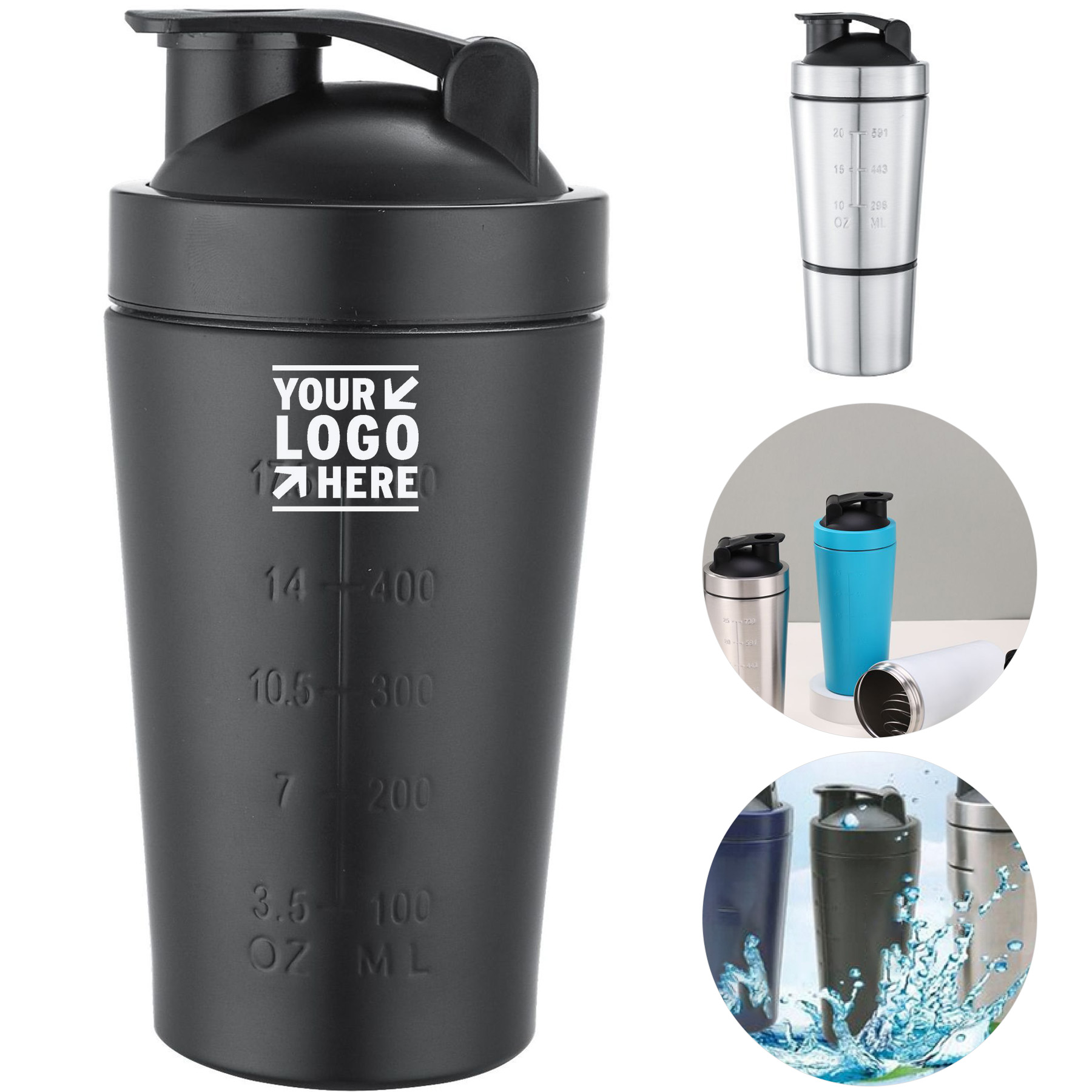 Premium Steel Mixing Bottle