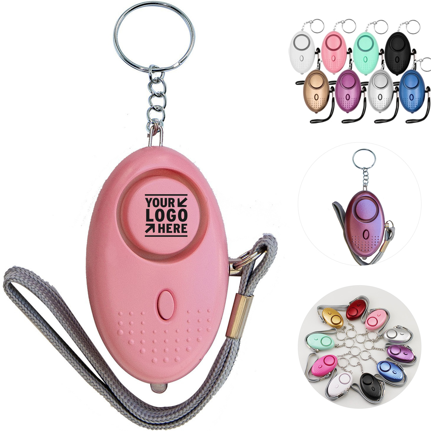Compact Safety Alert Keychain with Illumination