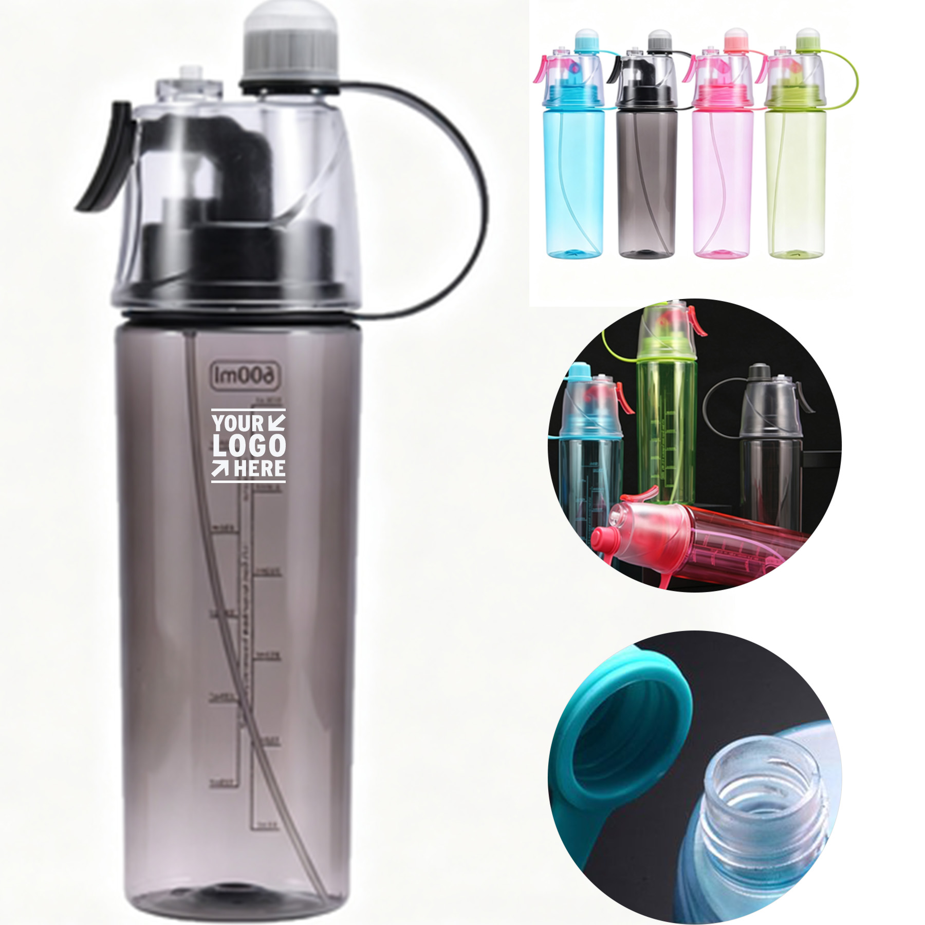 Active Hydration Bottle with Mist Feature