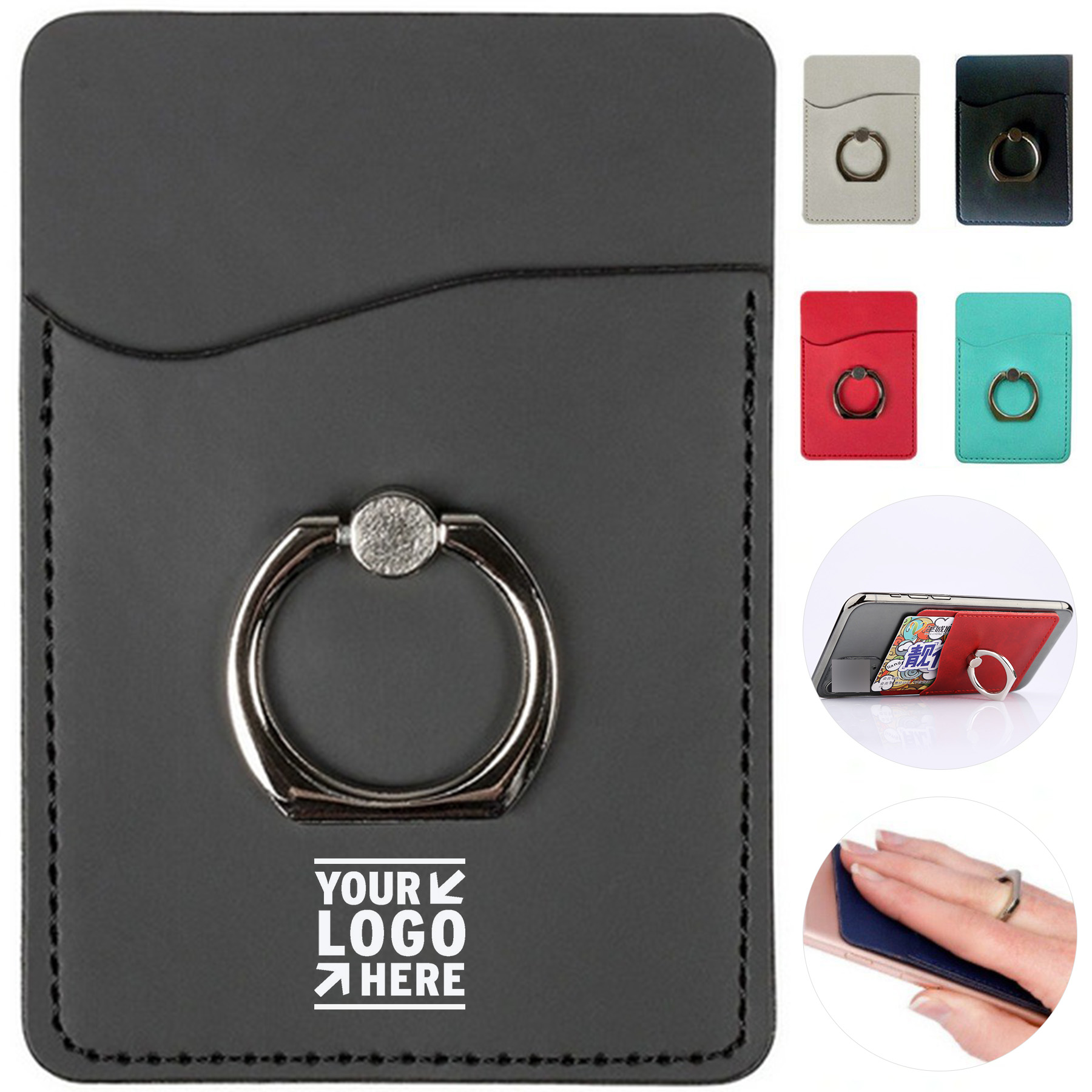 Flexible Phone Grip with Storage