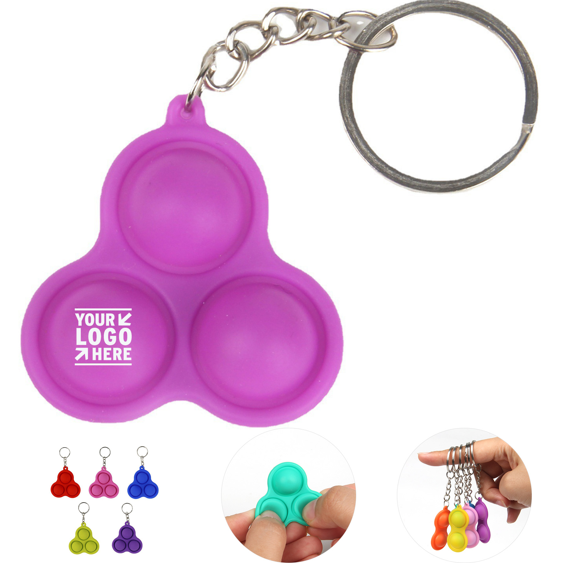 Sensory Bubble Keychain Toy