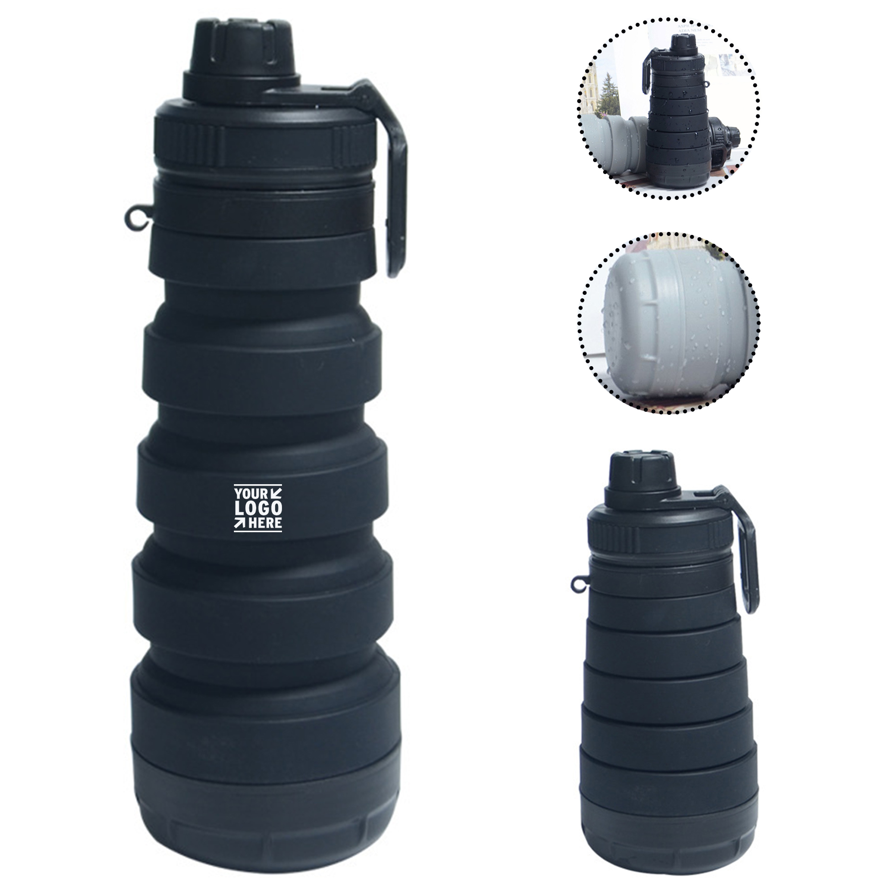 Flexible Silicone Water Bottle