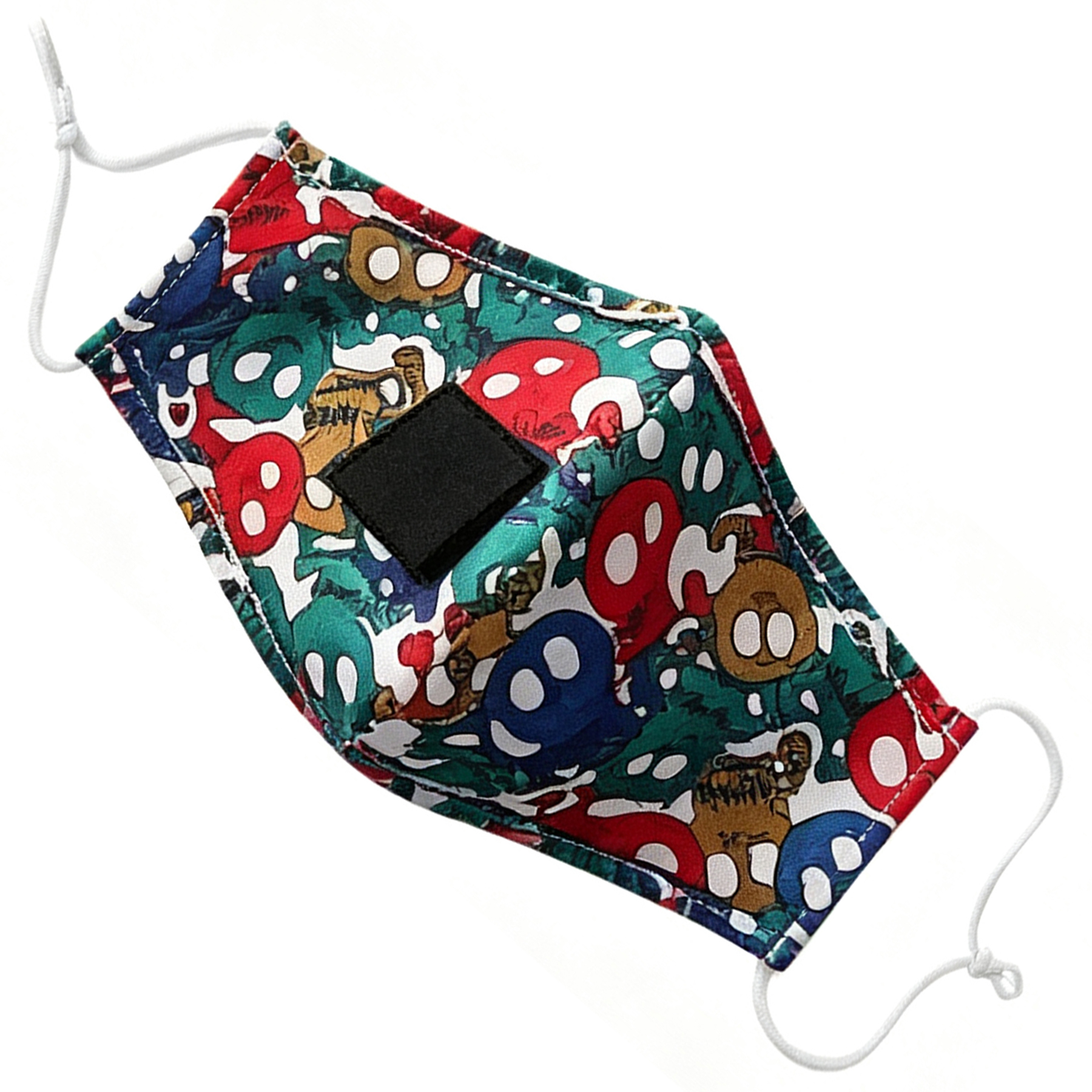 Reusable Printed Face Mask with Drink Opening 2