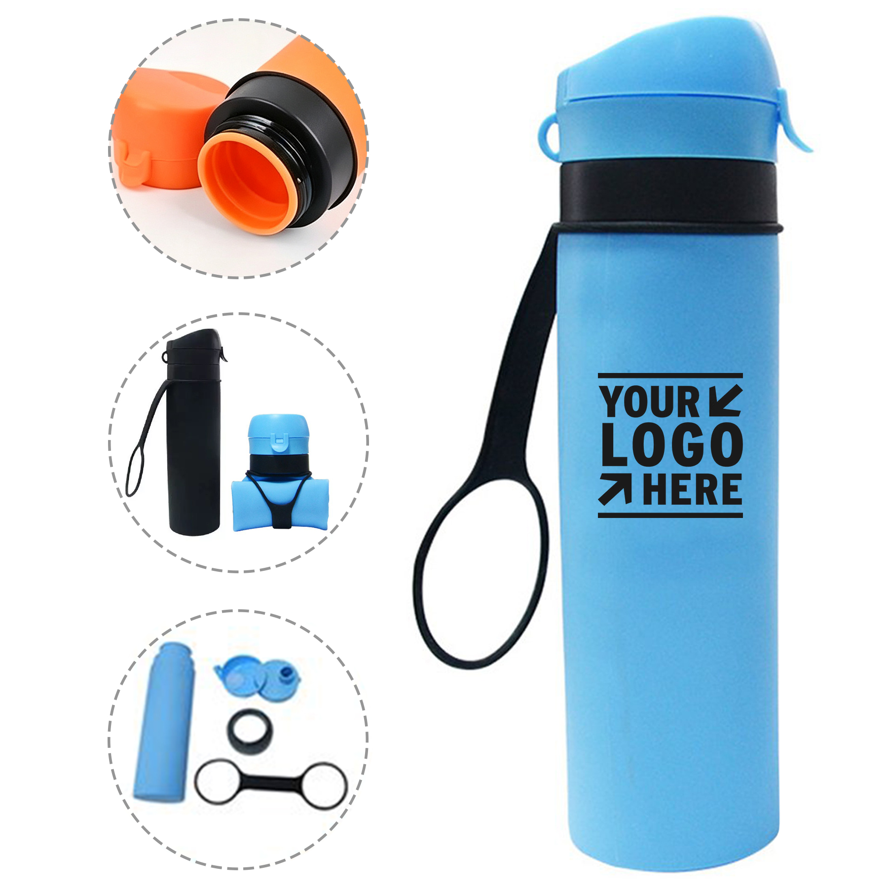 Flexible Silicone Water Bottle