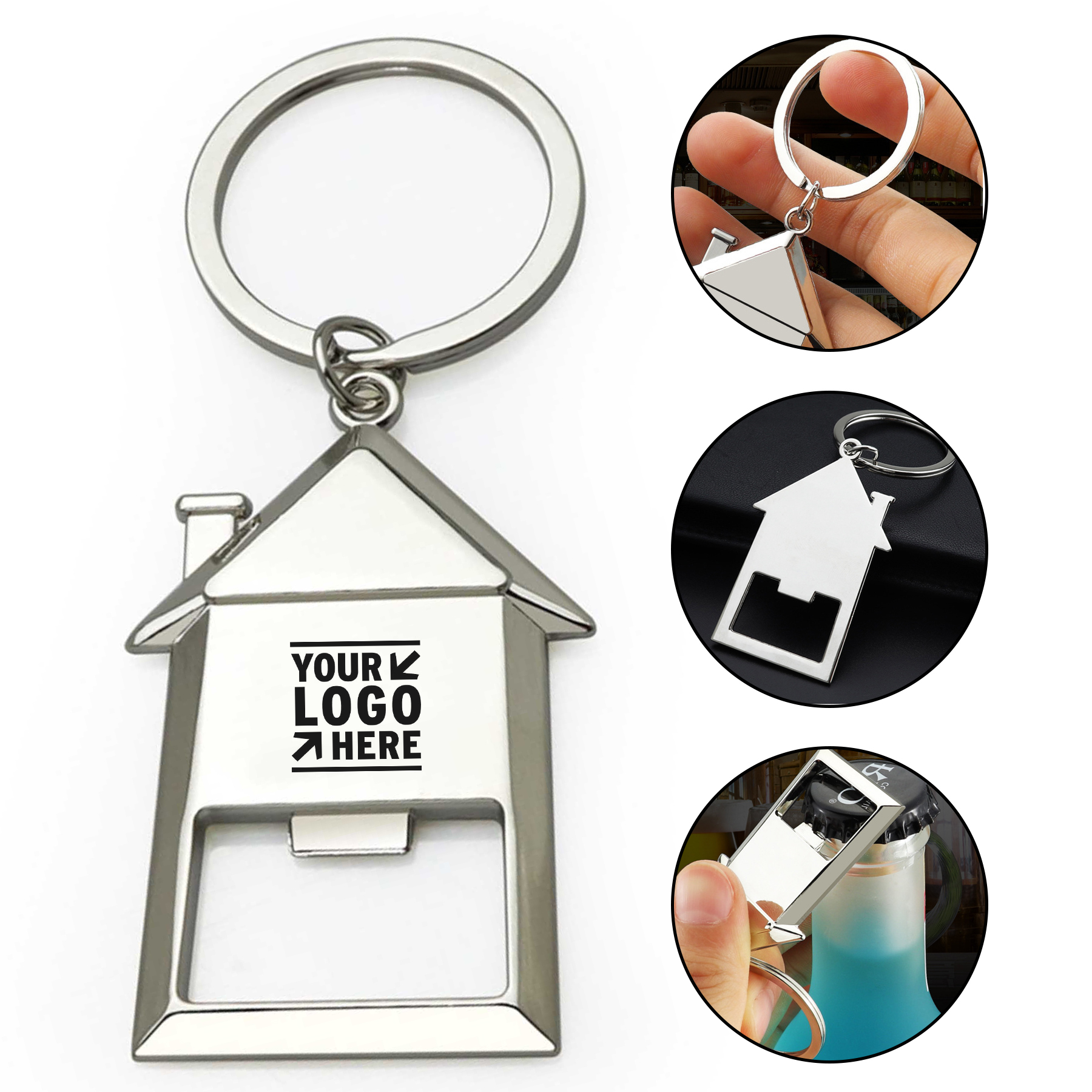 Home Design Keychain Bottle Opener