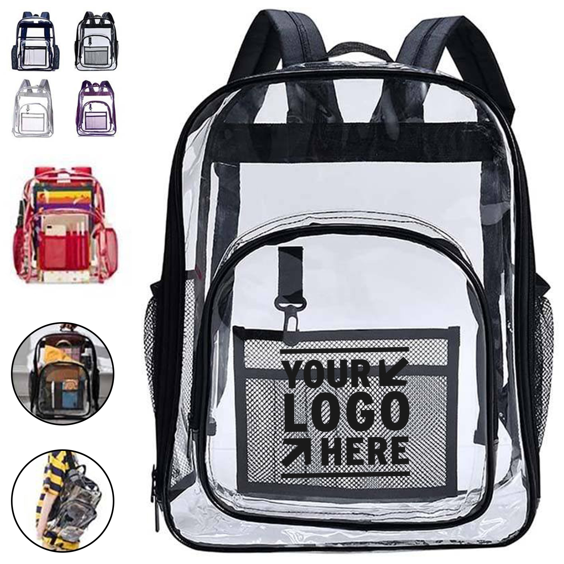 Clear PVC School Backpack