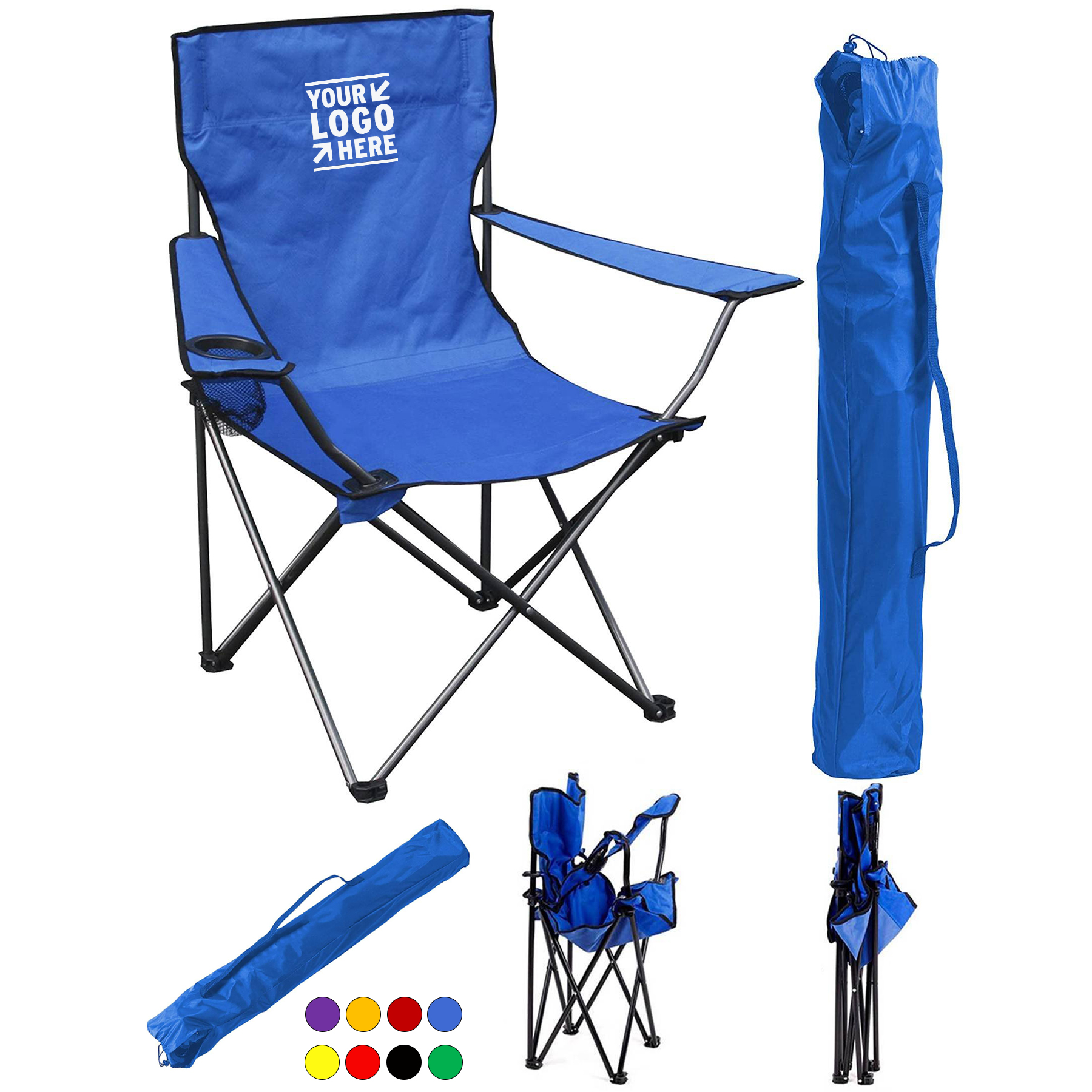 Compact Outdoor Relaxation Chair with Convenient Features