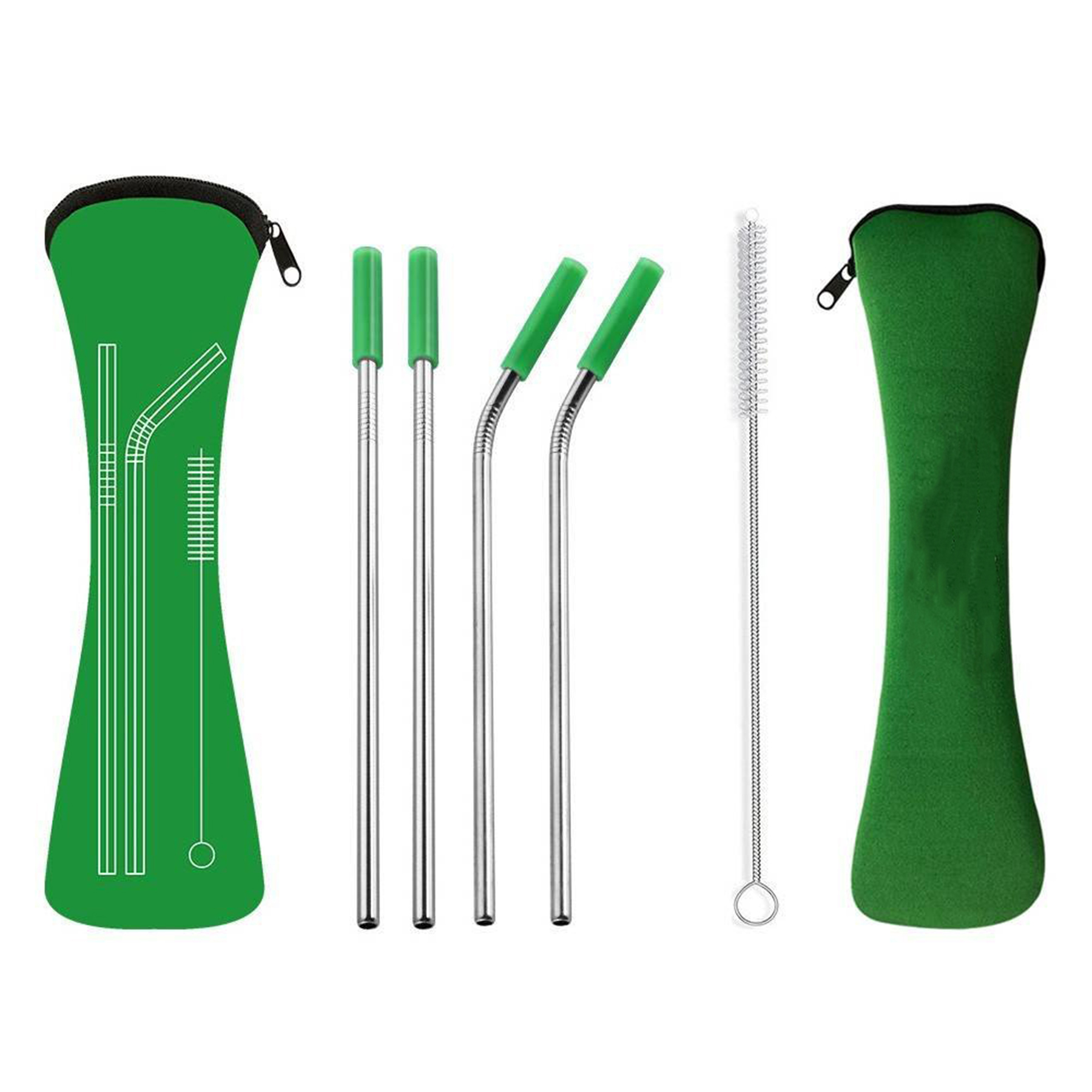 Eco-Friendly Reusable Metal Straw Kit 2