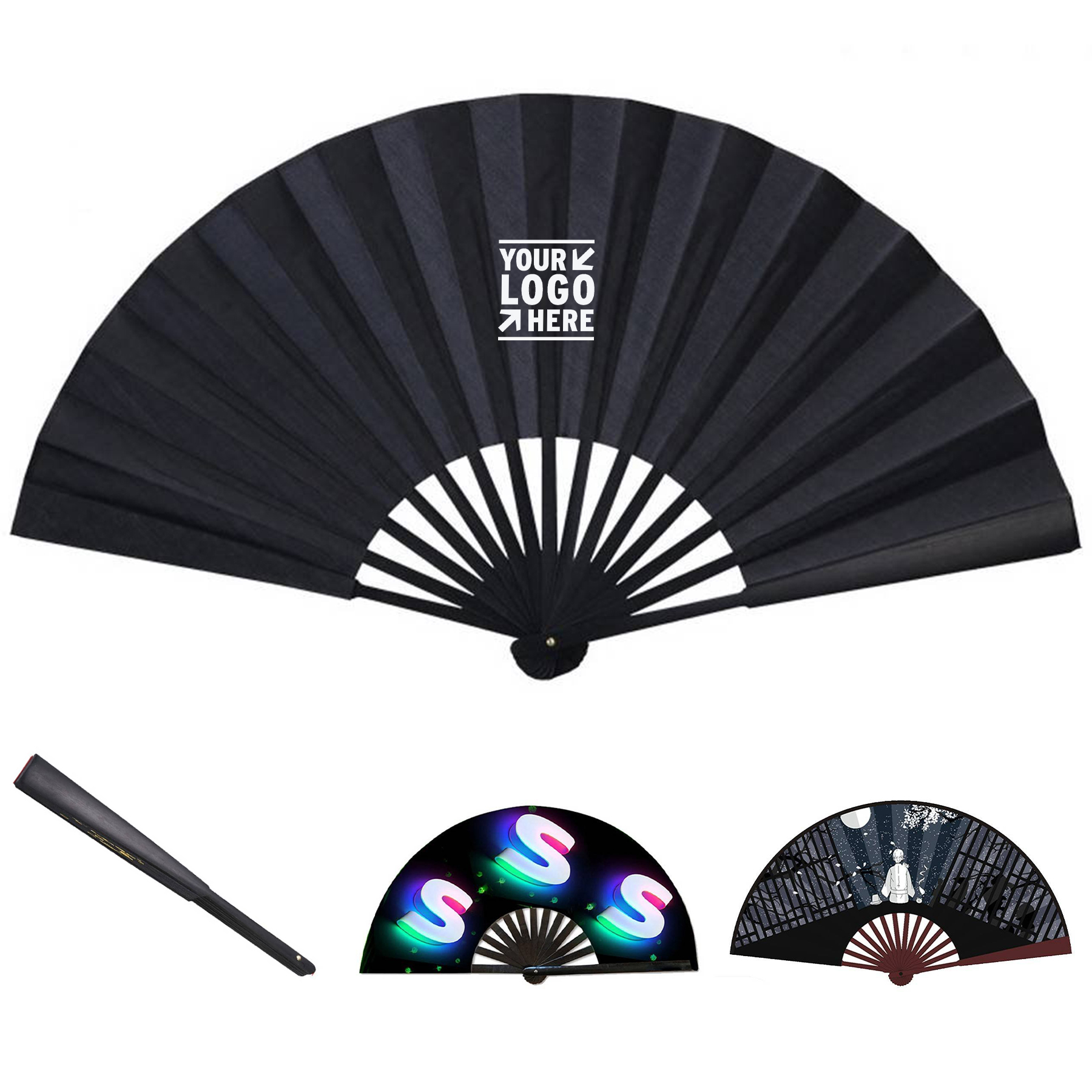 Portable Bamboo Cloth Fan