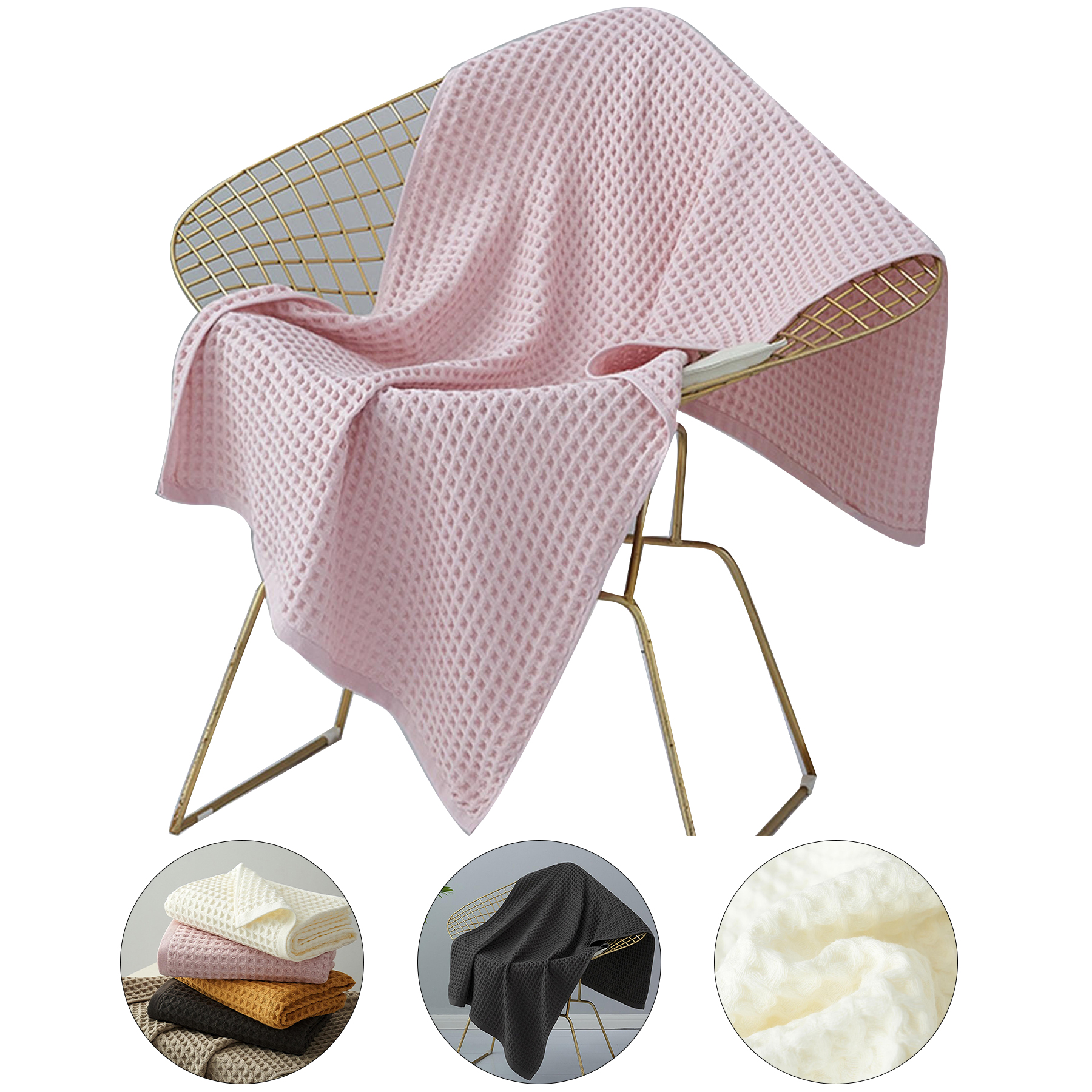 Soft Cotton Waffle Towels