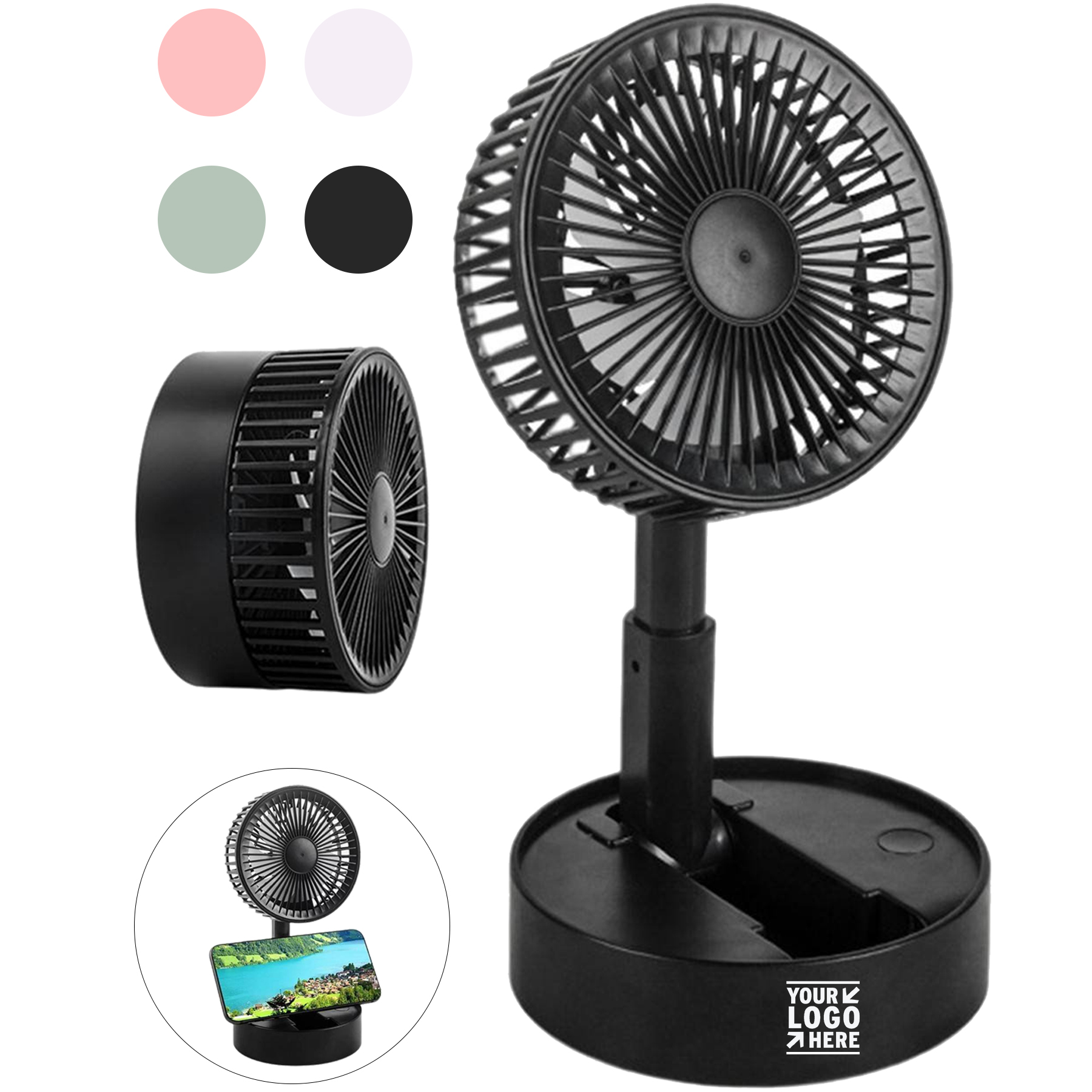 Portable Rechargeable Folding Fan