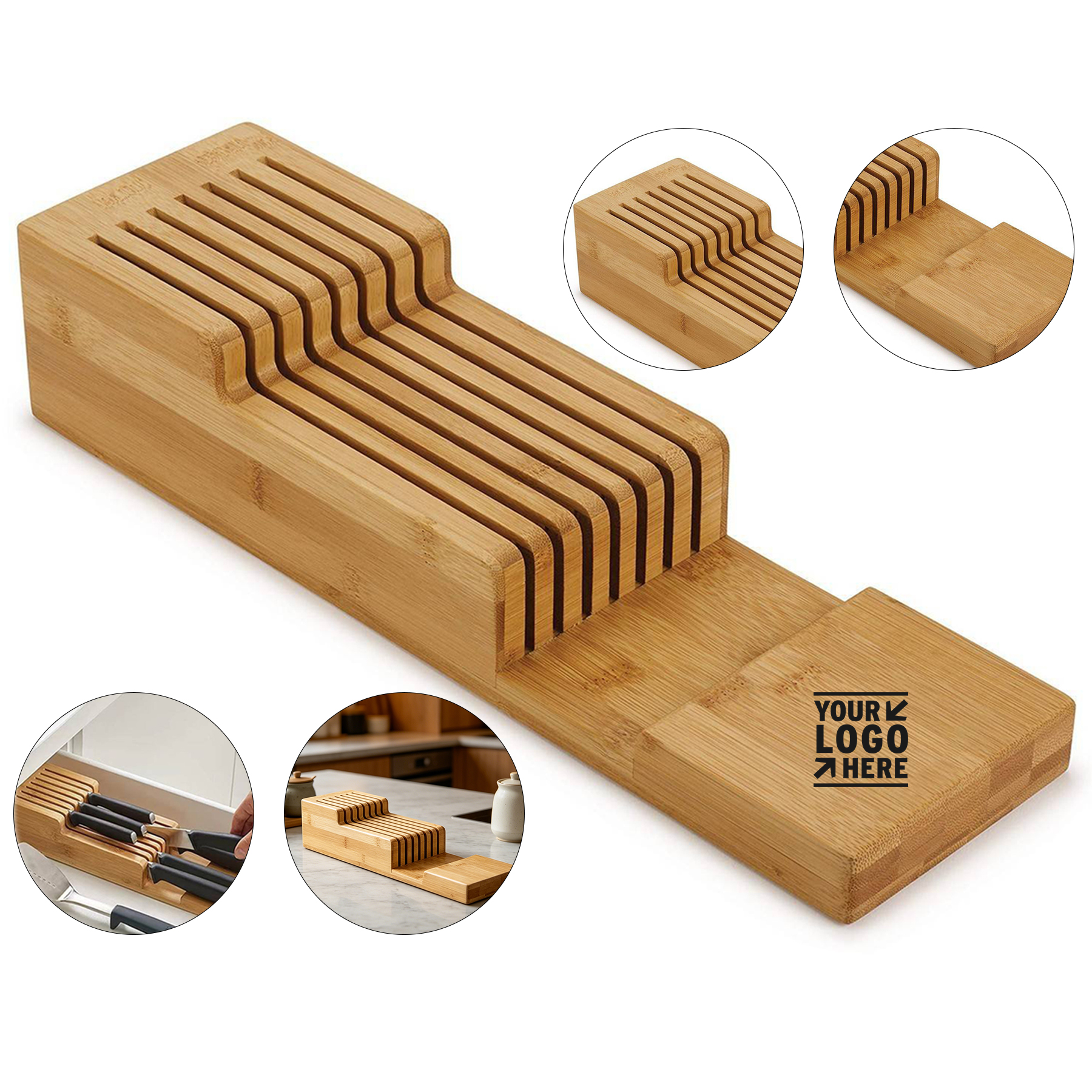 Bamboo Knife Holder