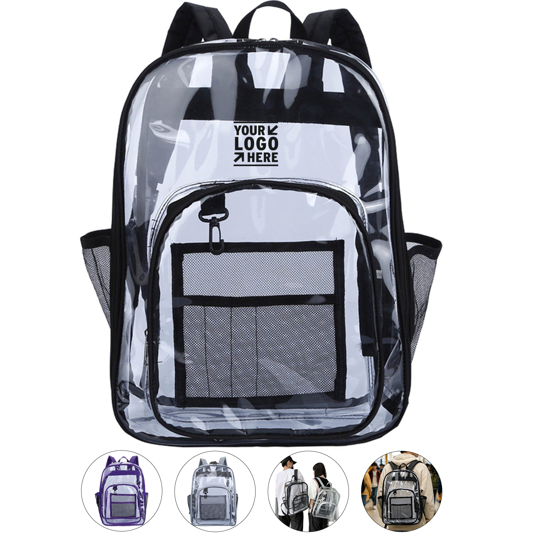Transparent Water-Resistant Backpack