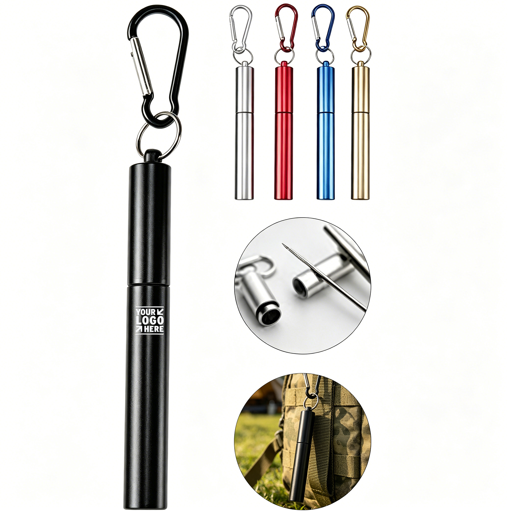 Collapsible Reusable Drinking Straw