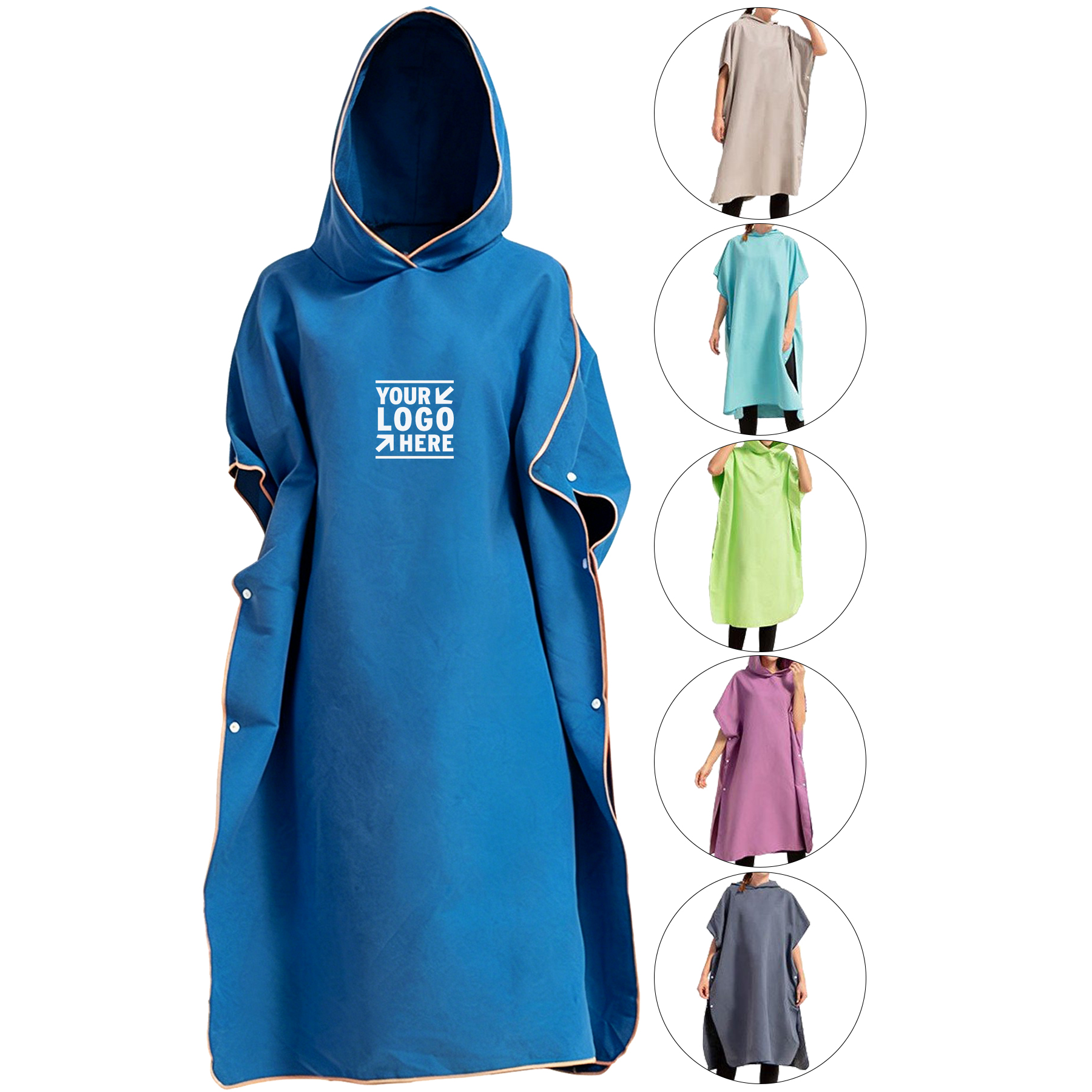 Coastal Comfort Hooded Towel Robe