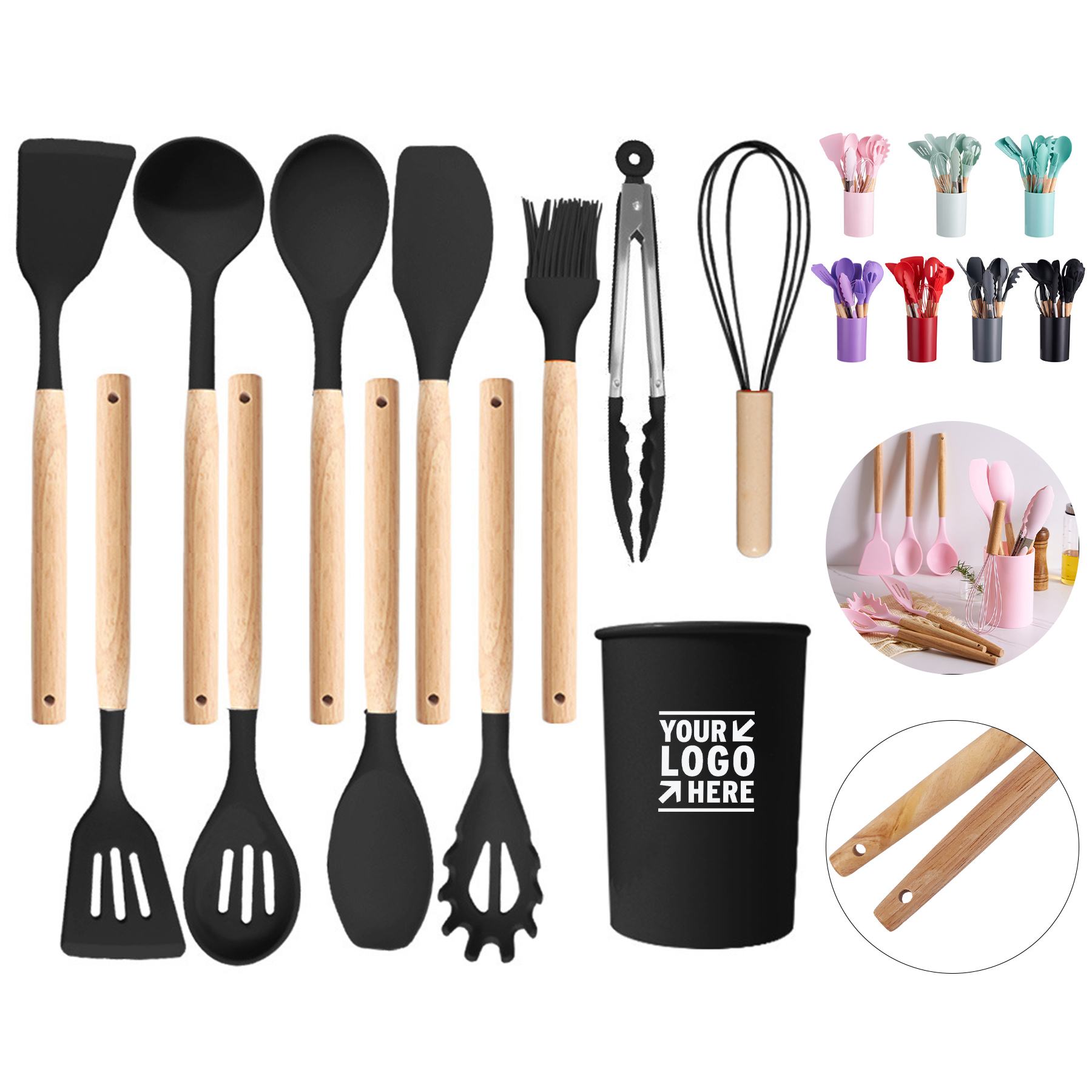 Premium Silicone Kitchen Tools Collection
