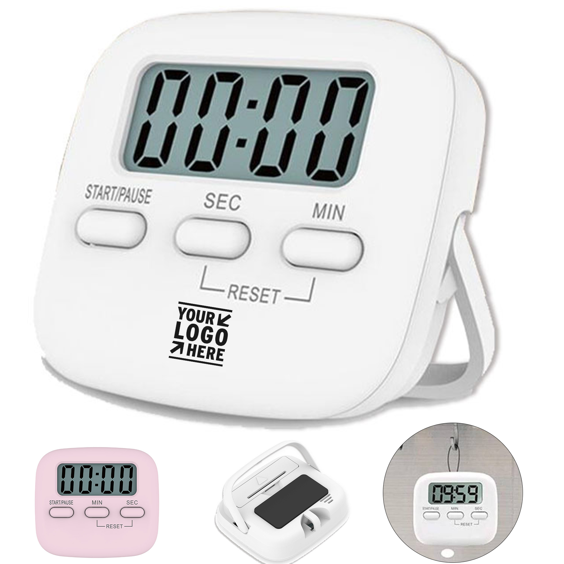 Compact Magnetic Kitchen Timer