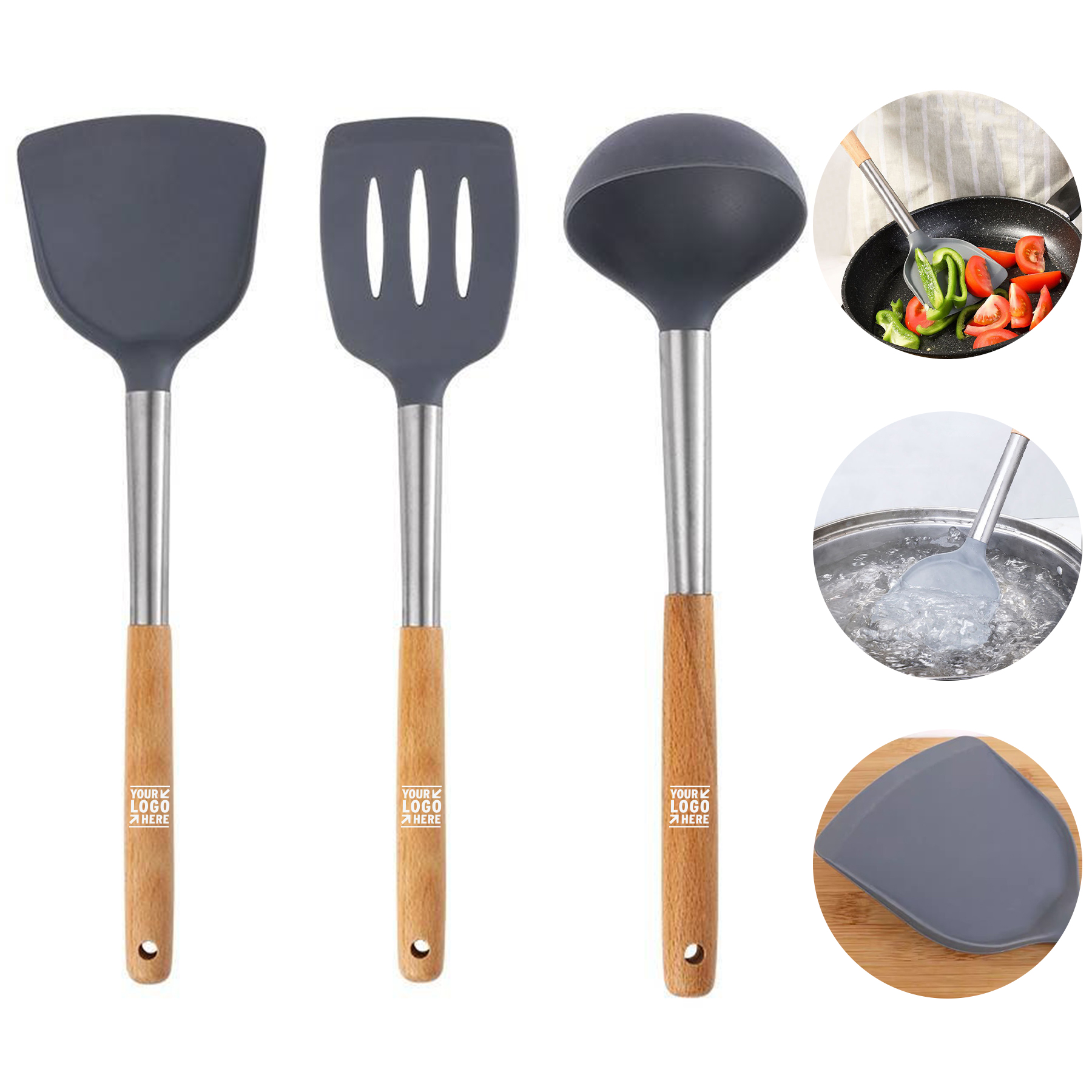 Eco-Friendly Silicone Serving Spoon