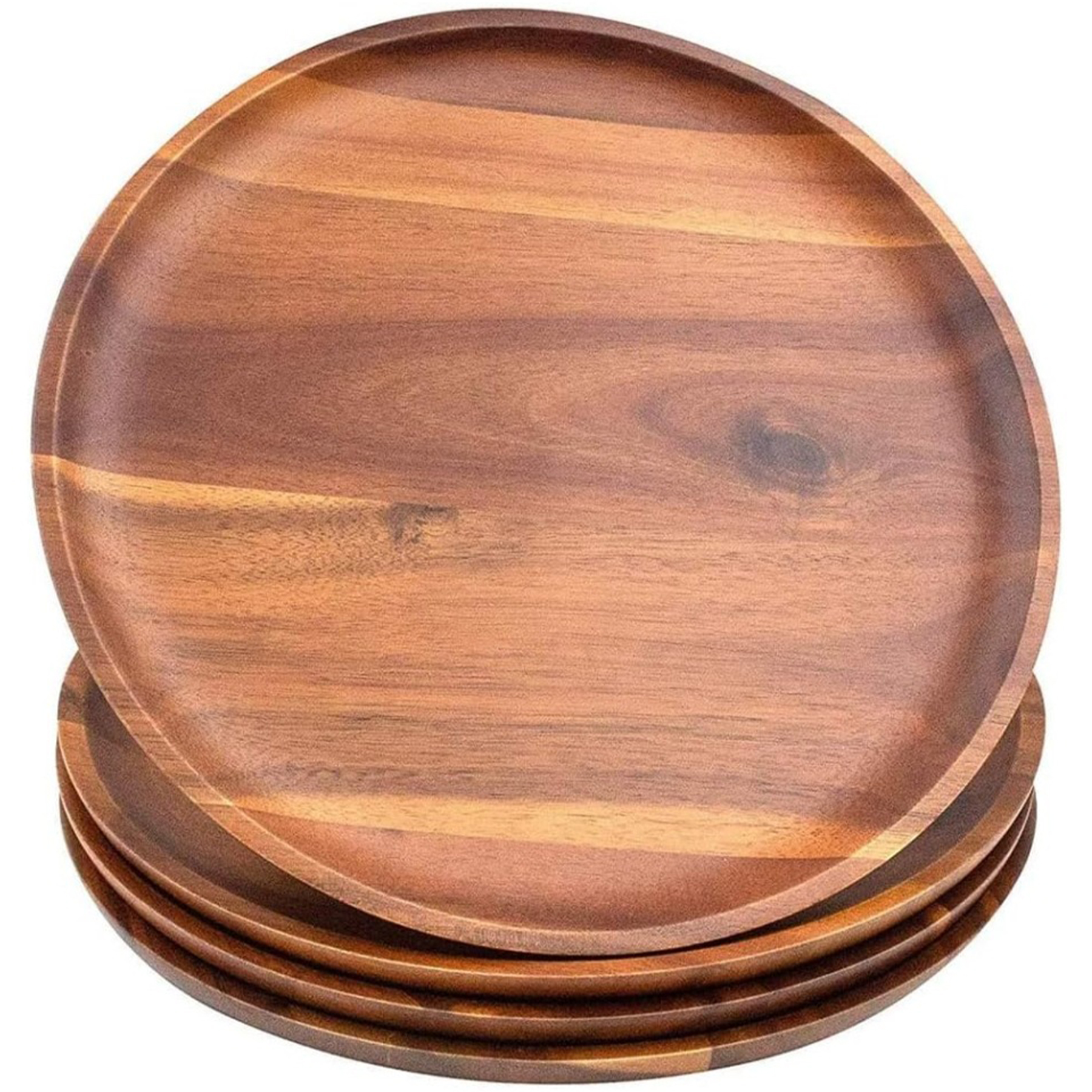Natural Wood Serving Plates 2