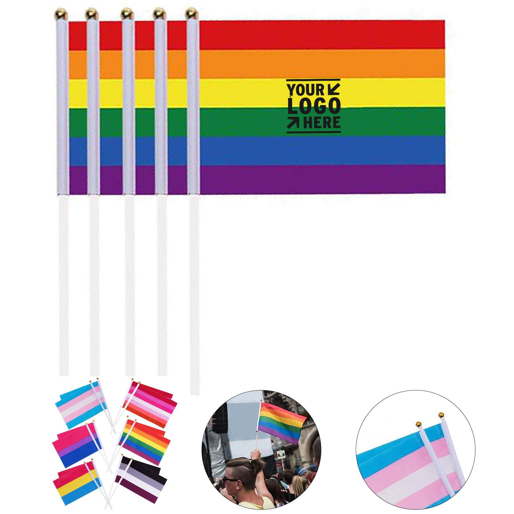 Colorful Celebration Flags