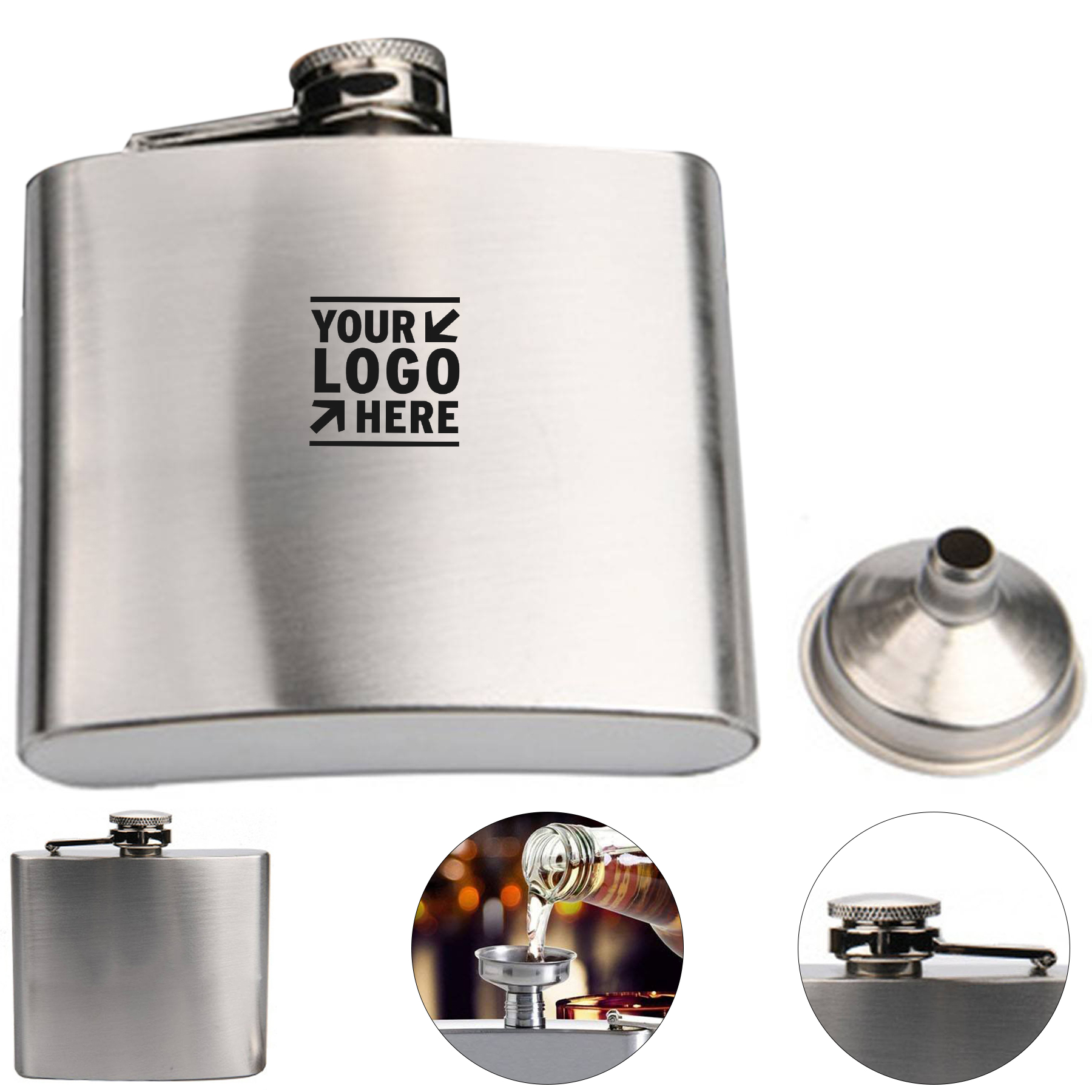 Compact Stainless Steel Flask