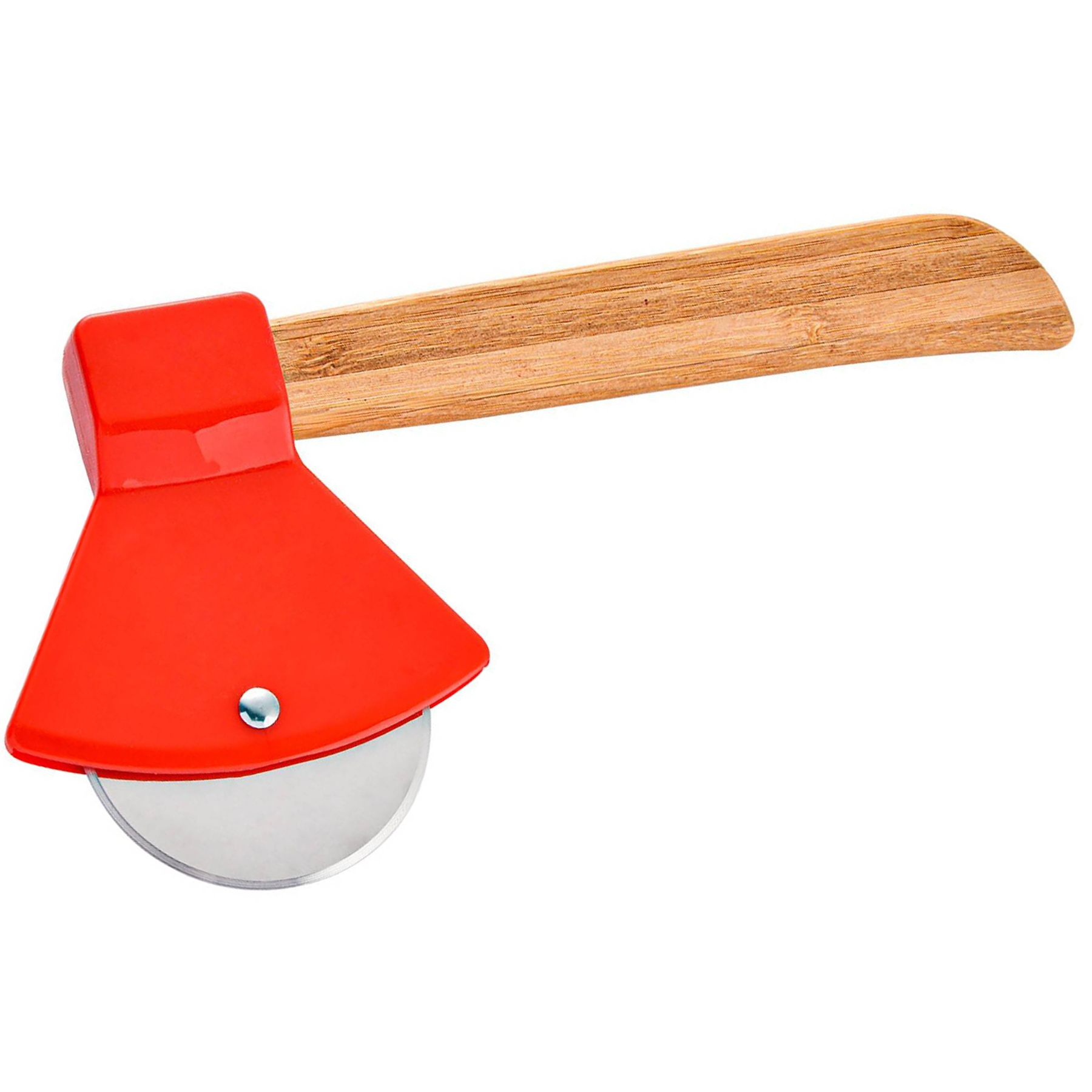 Bamboo Handle Pizza Slicer 2