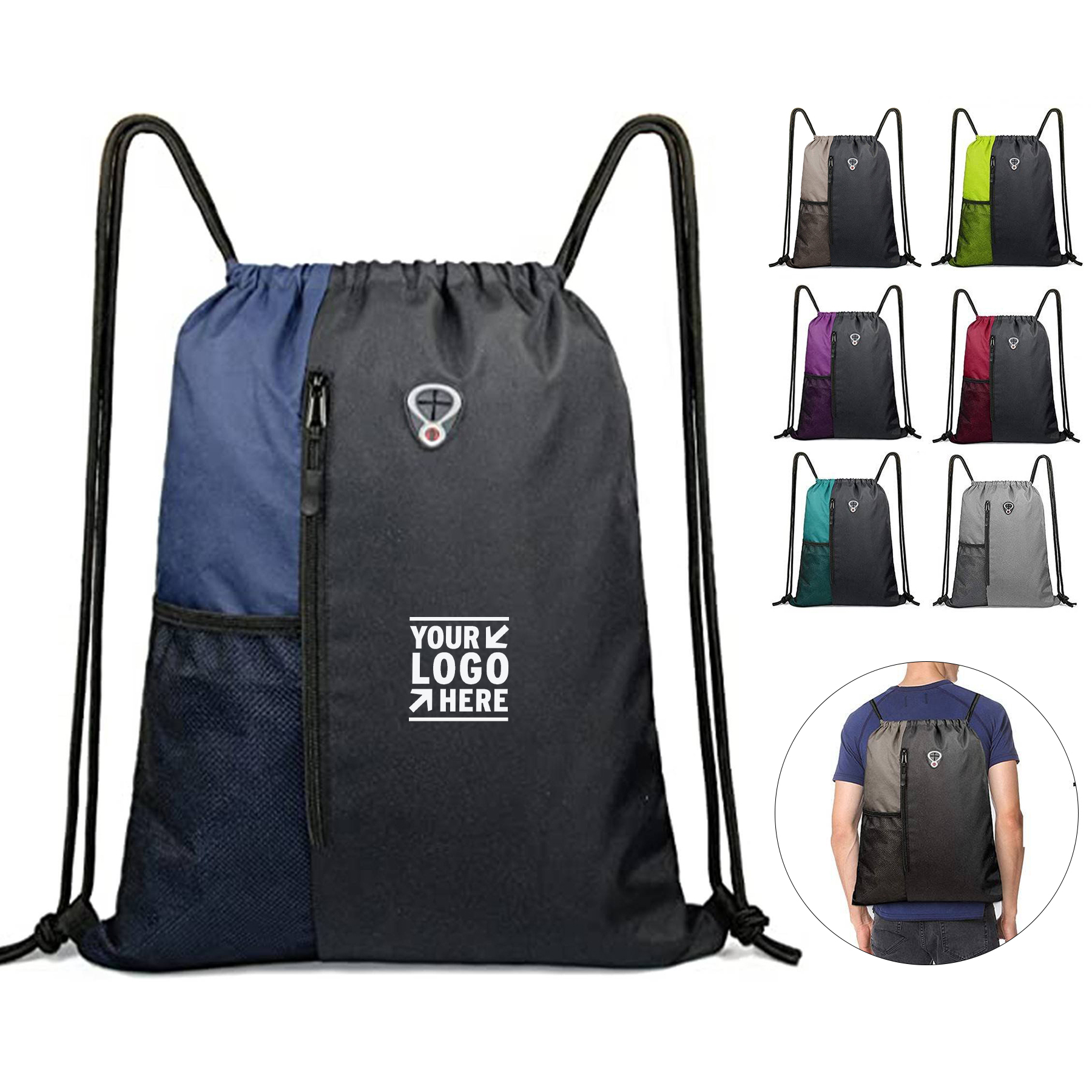 Versatile Sports Drawstring Bag