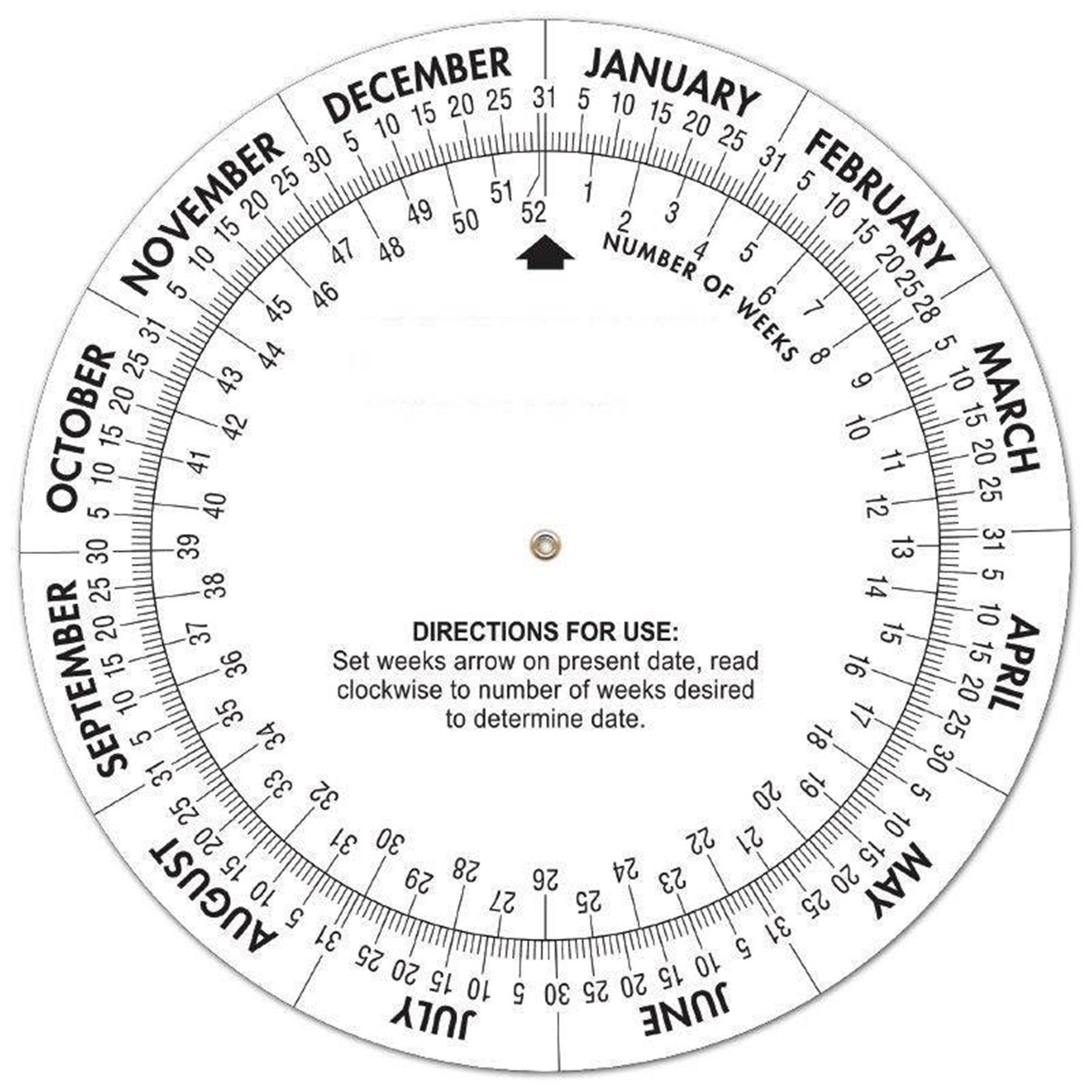 Date Planning Circular Calendar 2