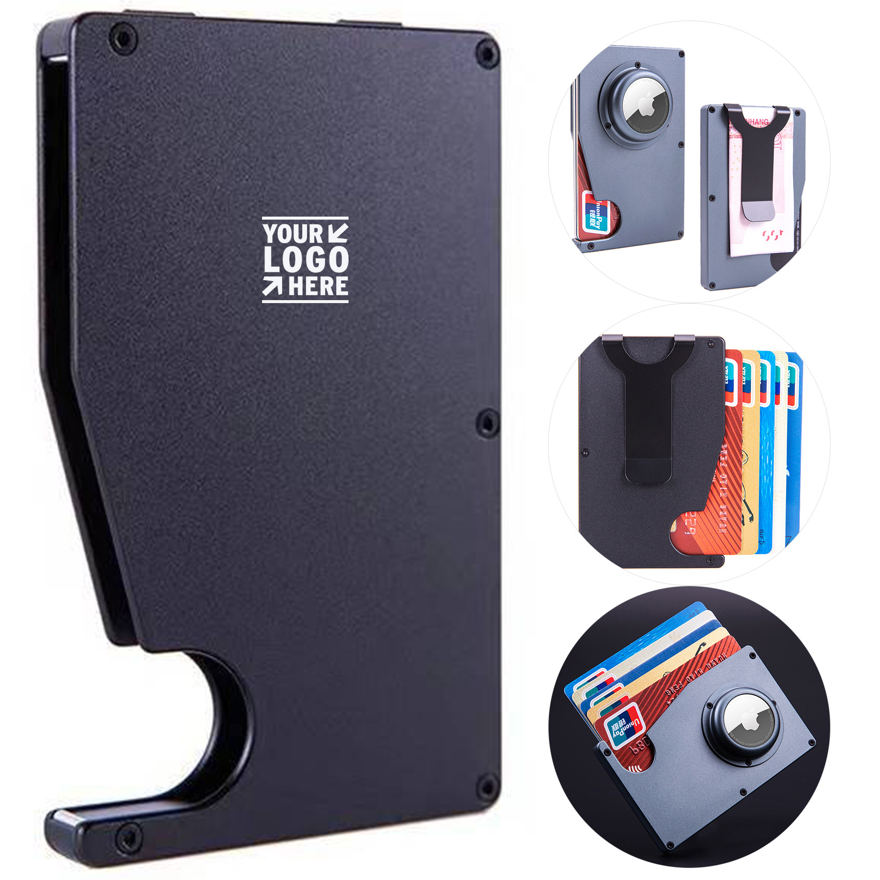 Secure Card Organizer with Bill Clip