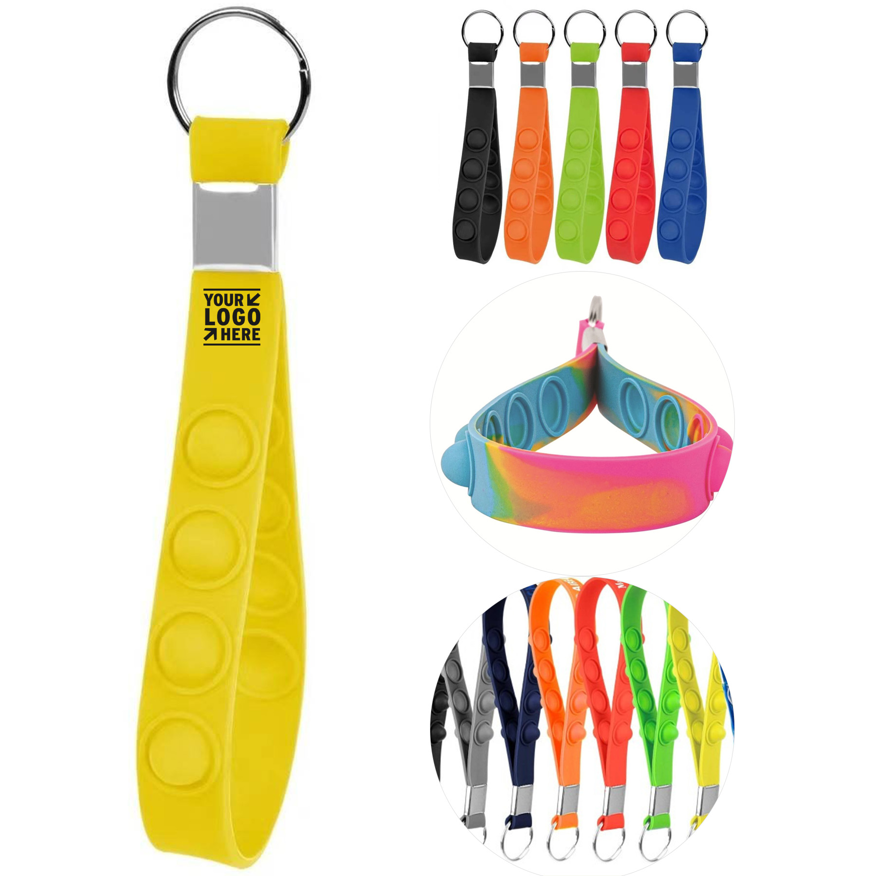 Bubble Pop Stress Relief Keychain