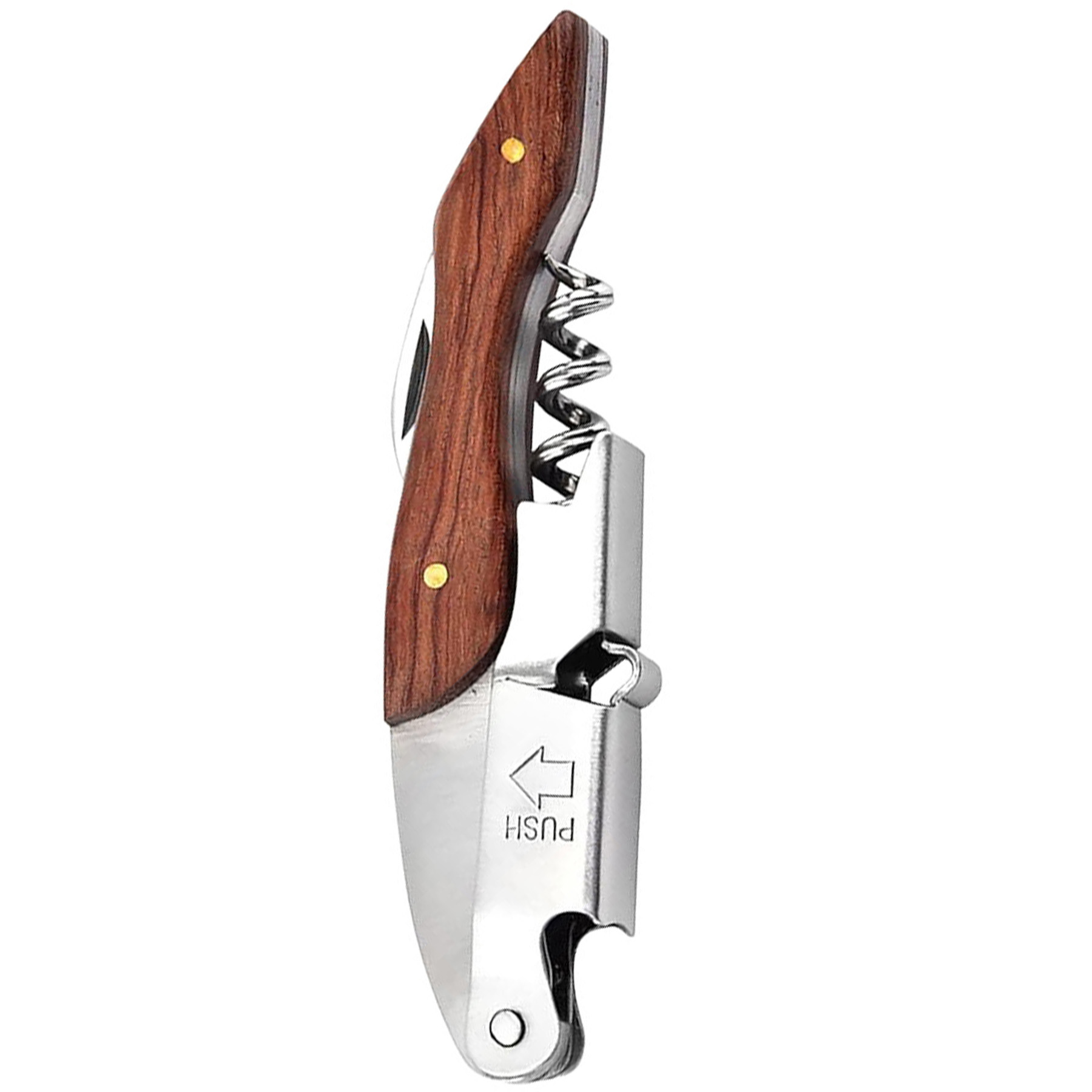 Elegant Wooden Corkscrew Bottle Opener 2