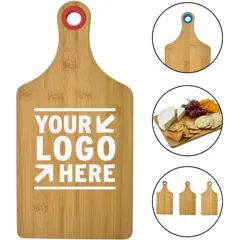 Eco-Friendly Bamboo Serving Board with Hanging Ring