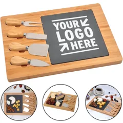 Elegant Slate Serving Board Set