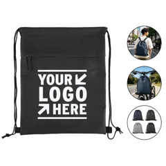 Eco-Friendly Recycled Polyester Drawstring Backpack