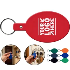 Flexible Oval Key Tag with Split Ring
