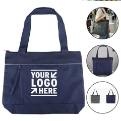 Eco-Friendly Reflective Zippered Tote Bag